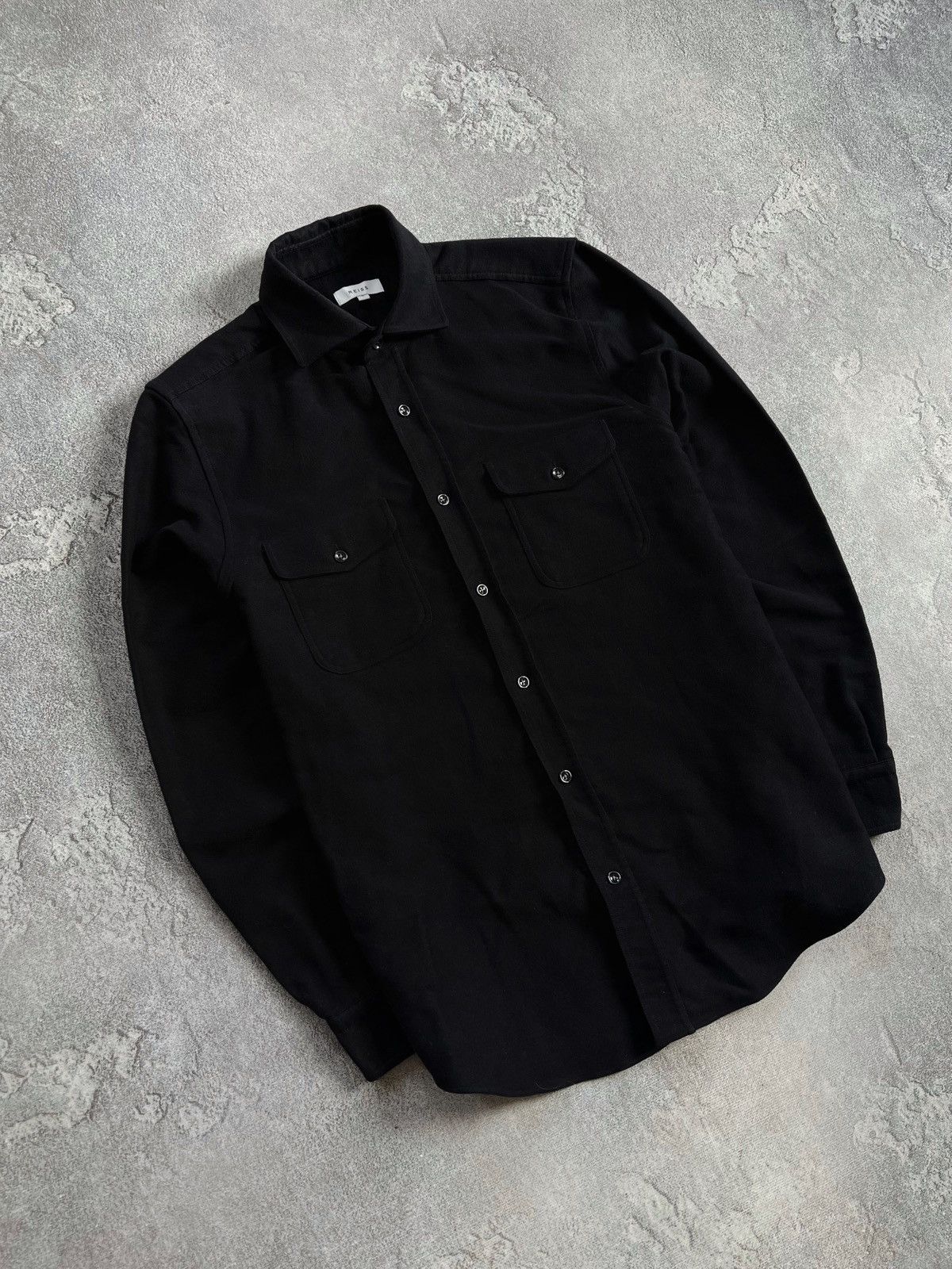 Reiss Reiss Button Up Shirt Size S Overshirt Twin Pocket Black Size US S / EU 44-46 / 1 - 2 Thumbnail