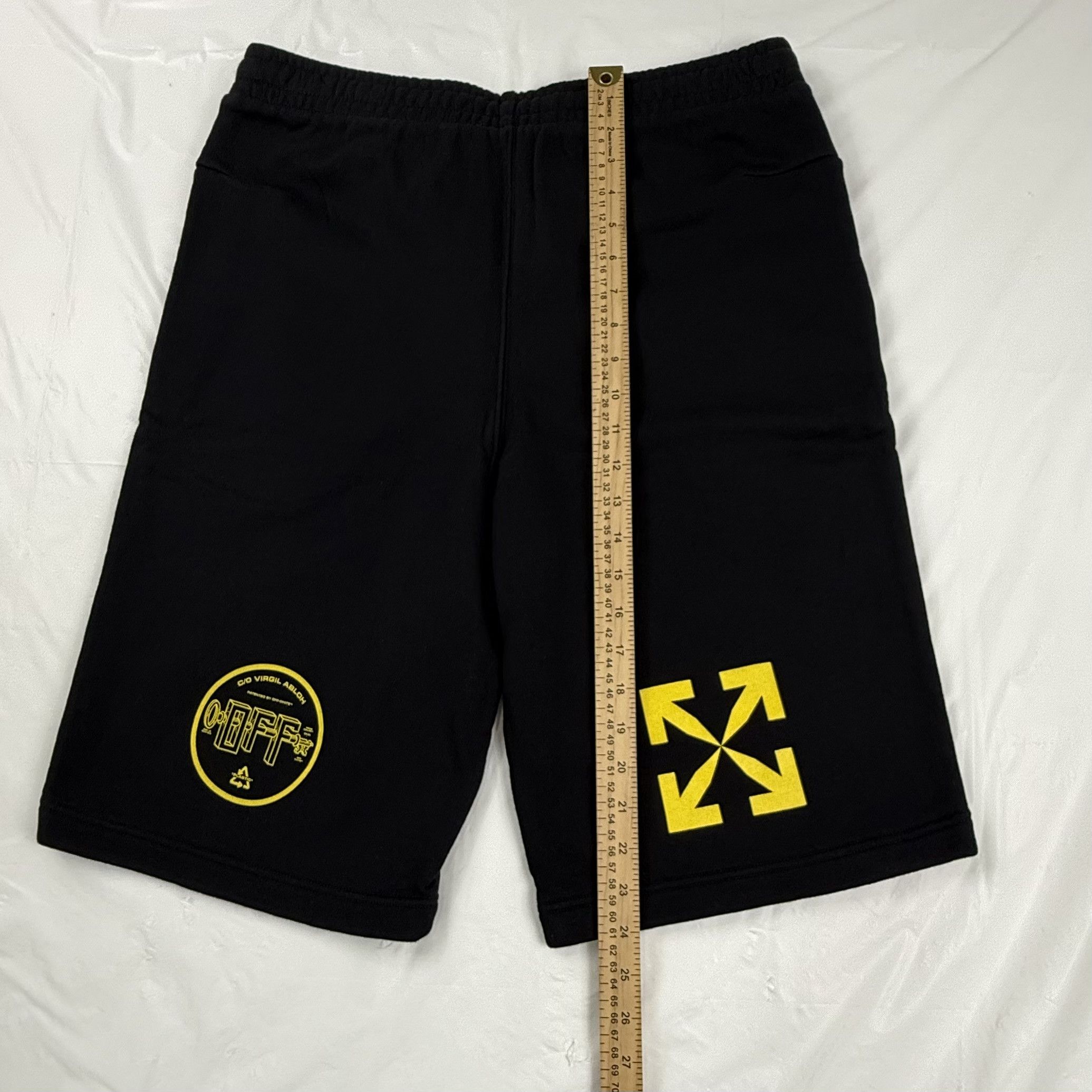 Off-White Off-White Virgil Abloh Arrow Graphic Sweat Shorts Size US 36 / EU 52 - 4 Thumbnail