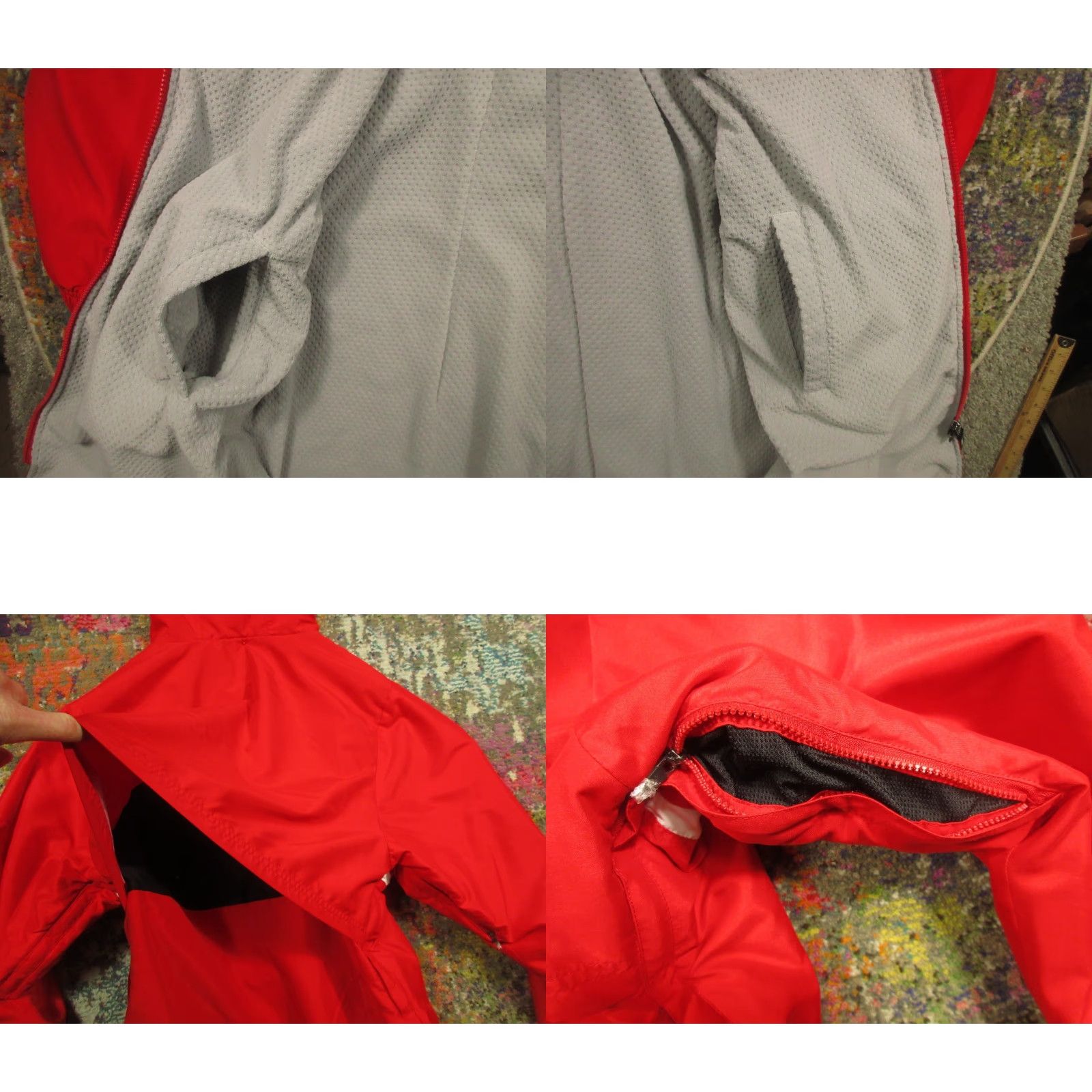 Vintage TYR Top Jacket Parka Hoodie Adult Small Red Fleece Lined Hooded Oversized Royal Sports Mens Size US S / EU 44-46 / 1 - 8 Thumbnail