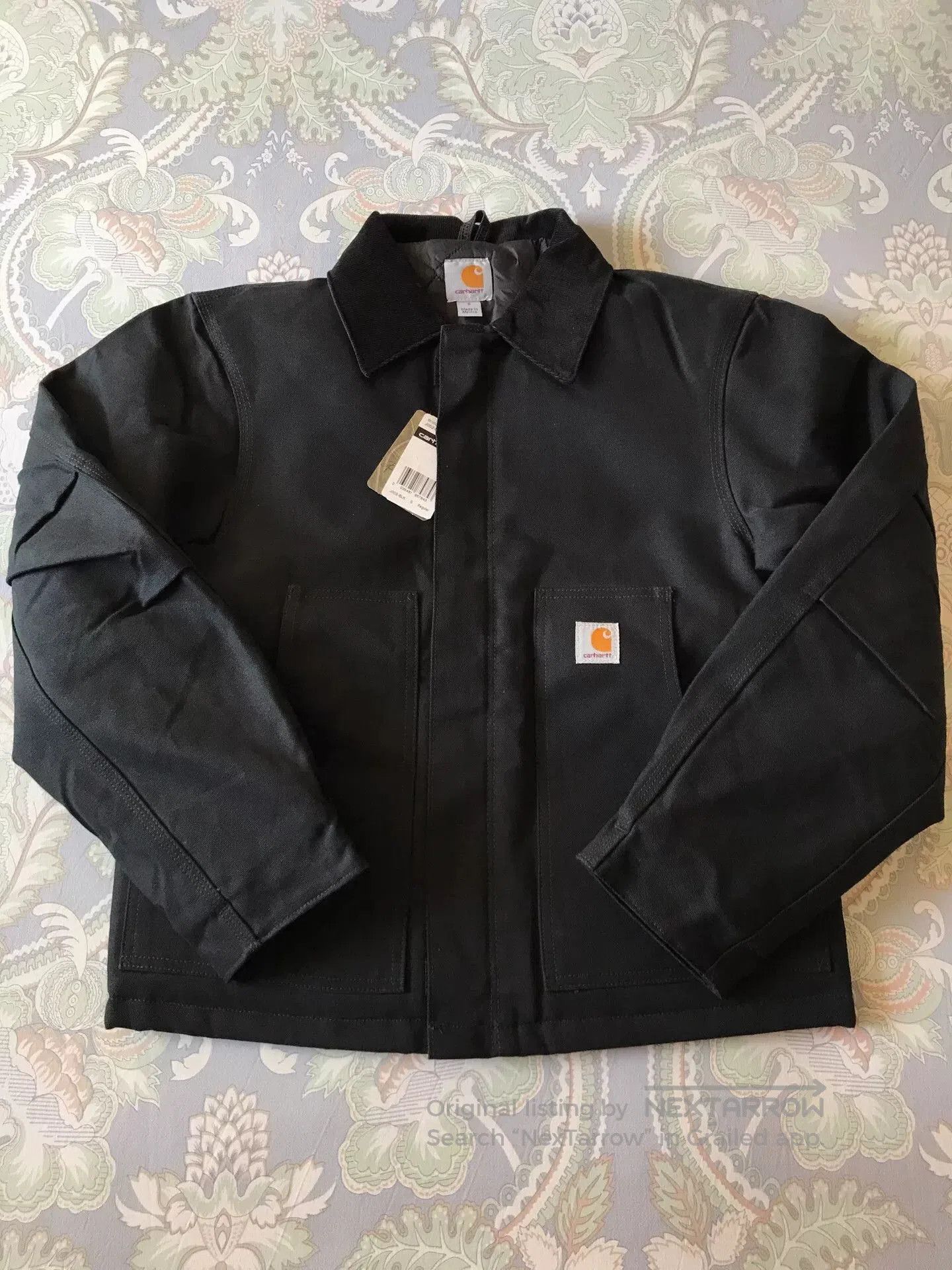 Carhartt Carhartt J002 BLK Canvas Work Jacket. Size US S / EU 44-46 / 1 - 1 Thumbnail