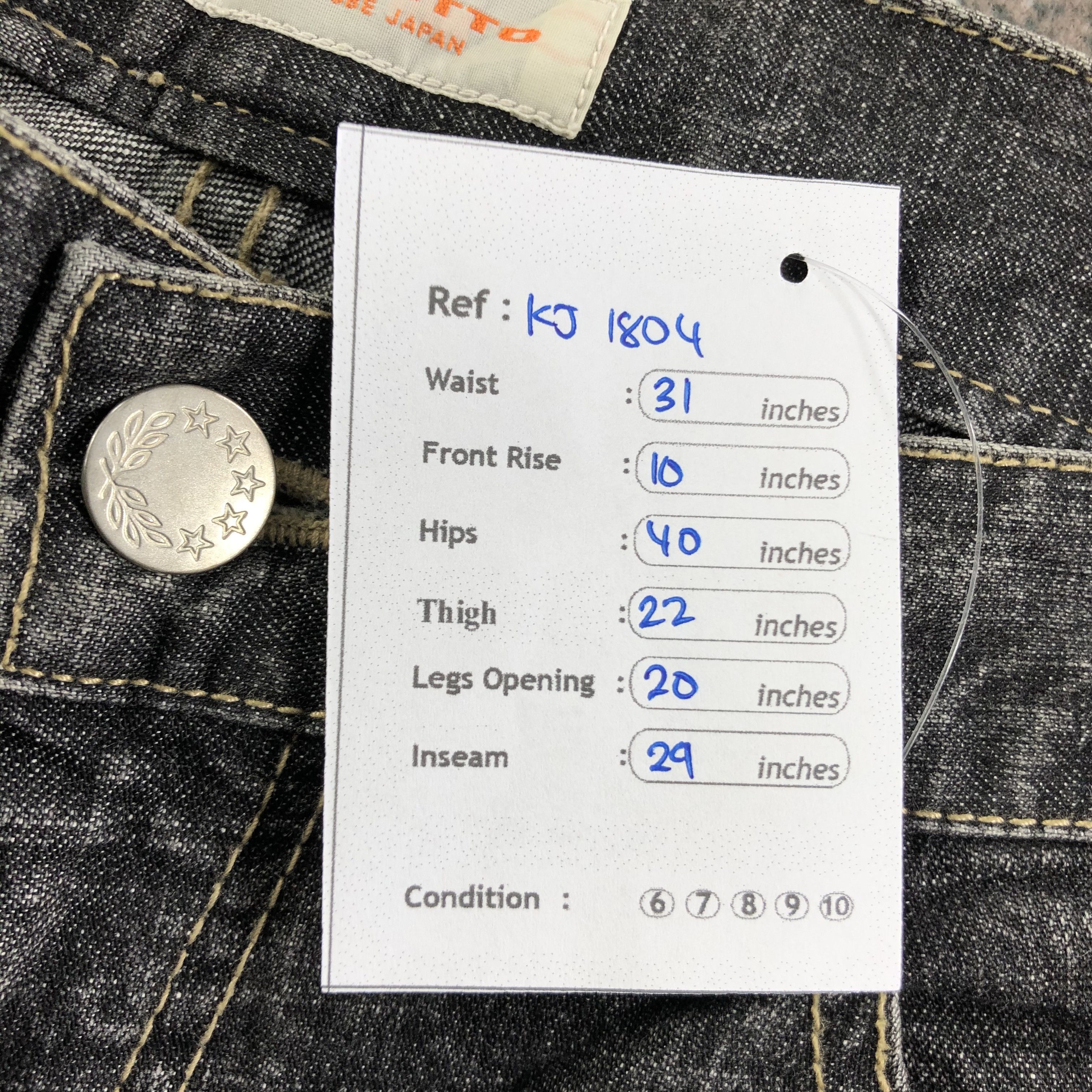 Japanese Brand Japanese Brand Kobe Jeans Flare Denim KJ1804 Size 31" - 10 Thumbnail