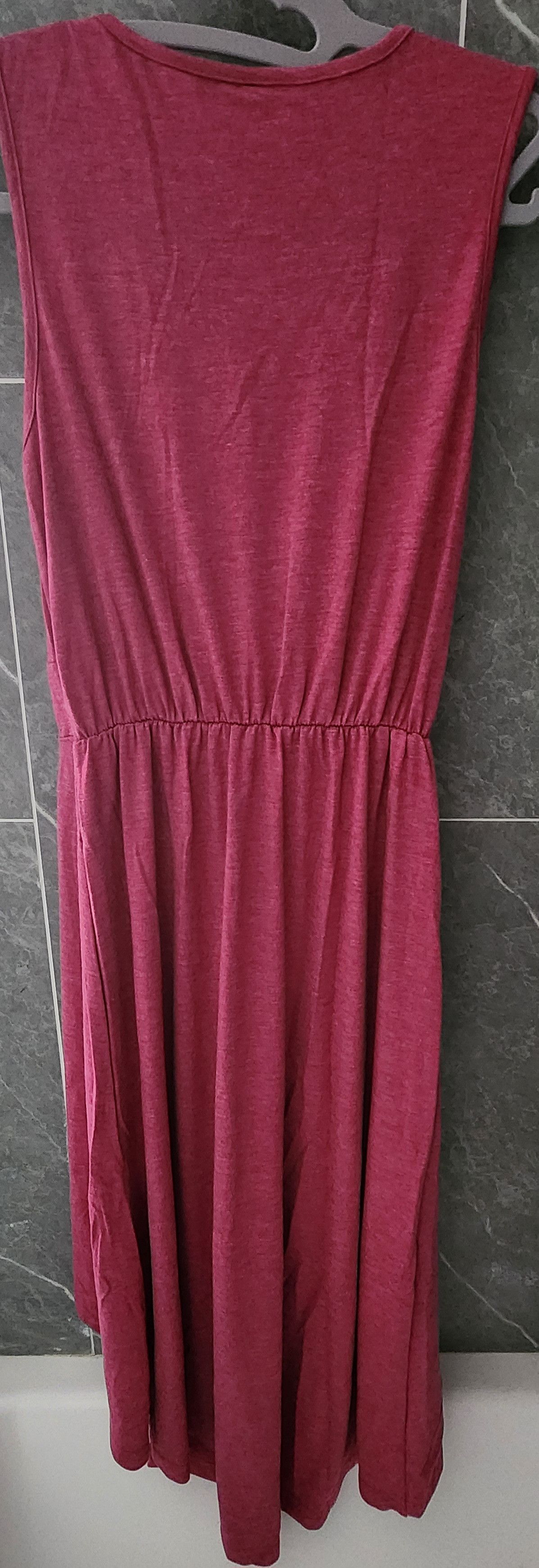 Other NWT Halara Deep VNeck Plicated High Low Midi Dress XS Size XS / US 0-2 / IT 36-38 - 3 Thumbnail