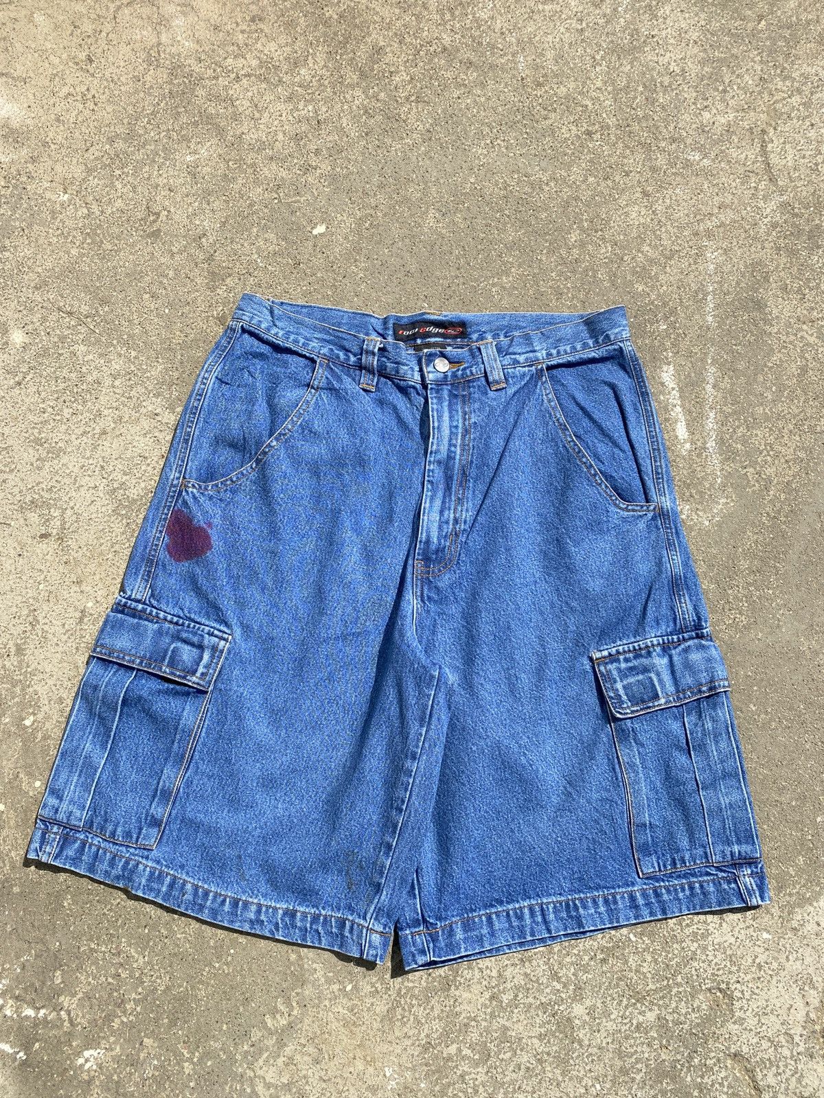 JNCO × Vintage ROW edge Denim Baggy short Size US 32 / EU 48 - 2 Thumbnail