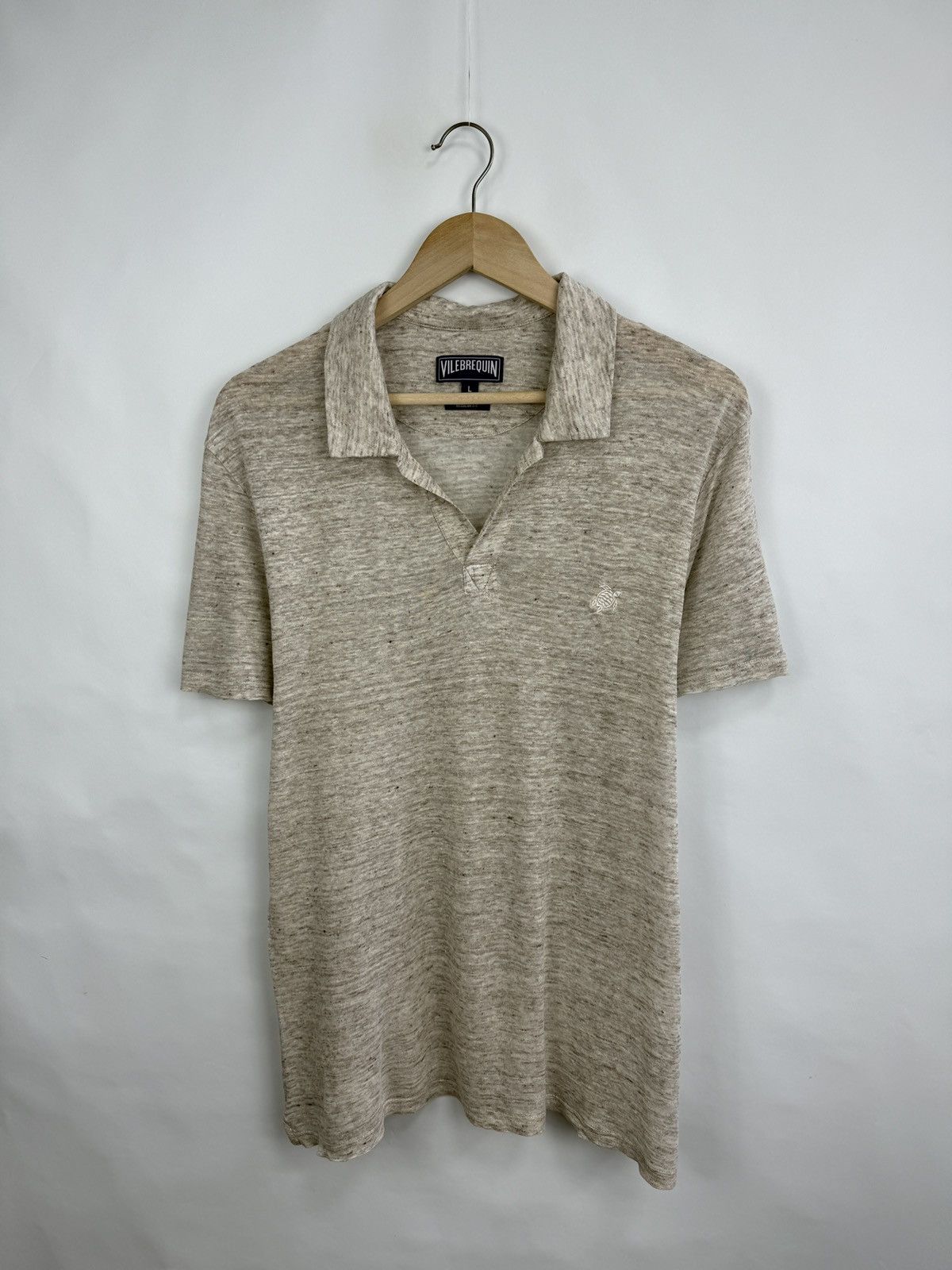 Vilebrequin 🇫🇷 Vilebrequin Linen Luxury Regular Fit Polo T-Shirt Rare Size US L / EU 52-54 / 3 - 2 Thumbnail