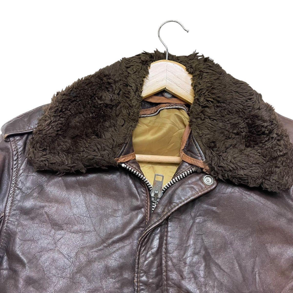Schott 💥 vintage Schott leather aviator bomber flight jacket Size US M / EU 48-50 / 2 - 3 Thumbnail