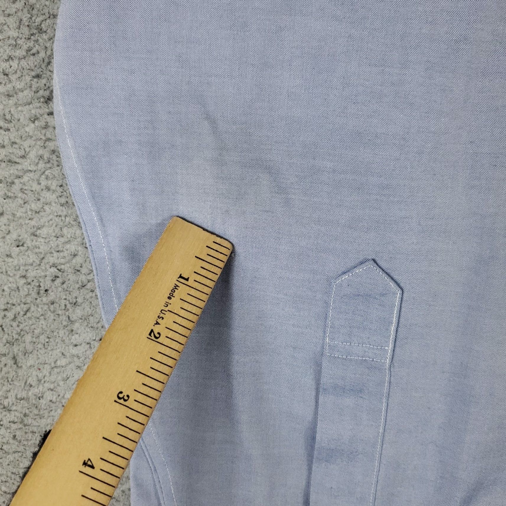 Brooks Brothers Brooks Brothers Dress Shirt Mens 16.5 Blue Long Sleeve Button-Down Regular Fit Size 42R - 3 Thumbnail