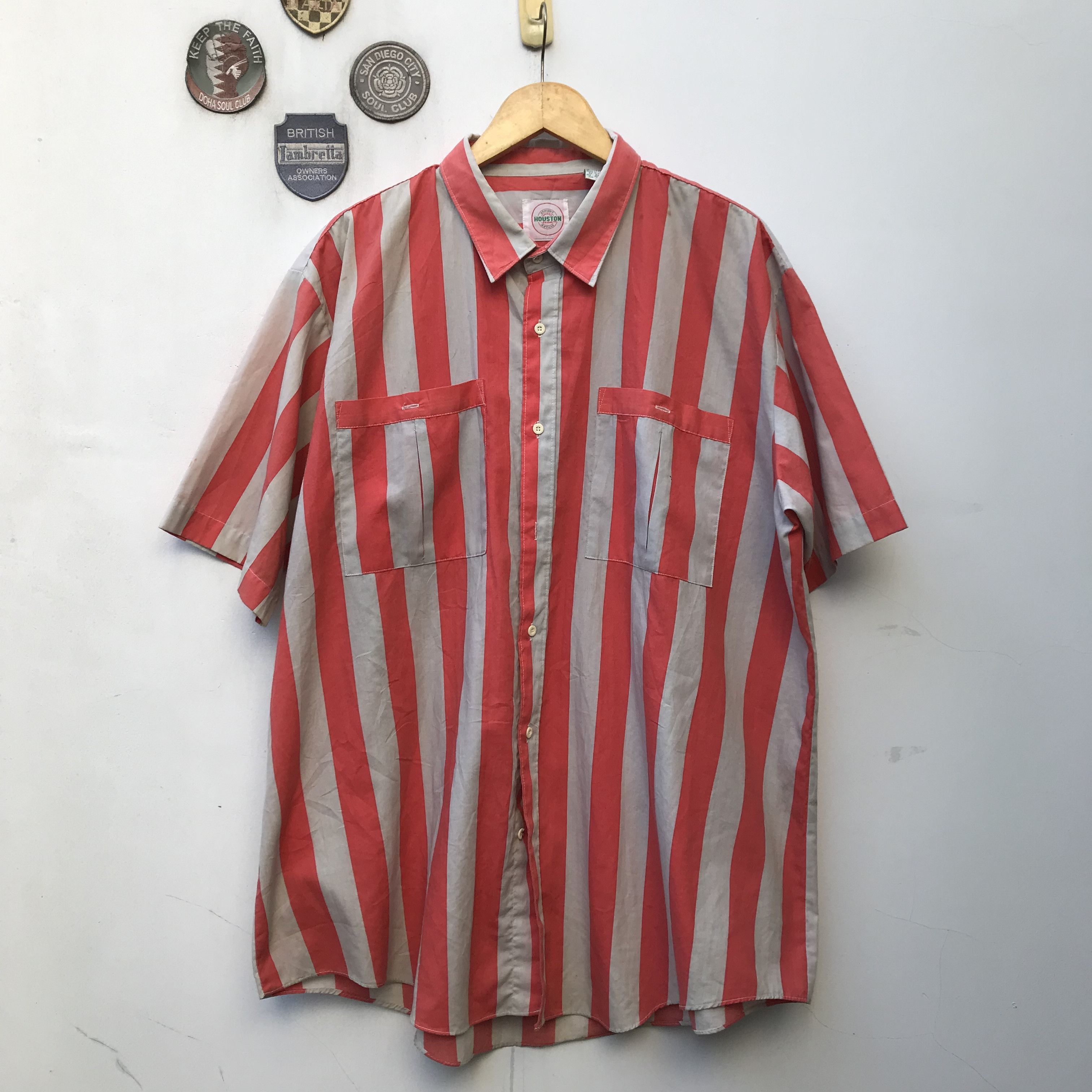 Vintage Vintage american classic Houston red candy stripes size xl Size US XL / EU 56 / 4 - 15 Thumbnail