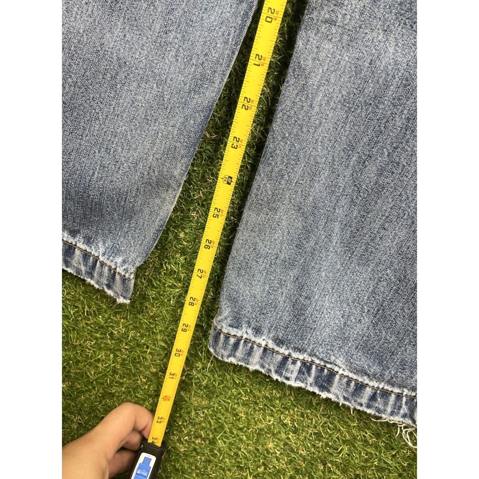 Chaps VINTAGE Chaps Carpenter Jeans Mens 38x30 Denim 5-Pocket Relaxed Waist 38 Blue Grunge Skater Wide Leg Jeans Mens Size US 38 / EU 54 - 4 Thumbnail