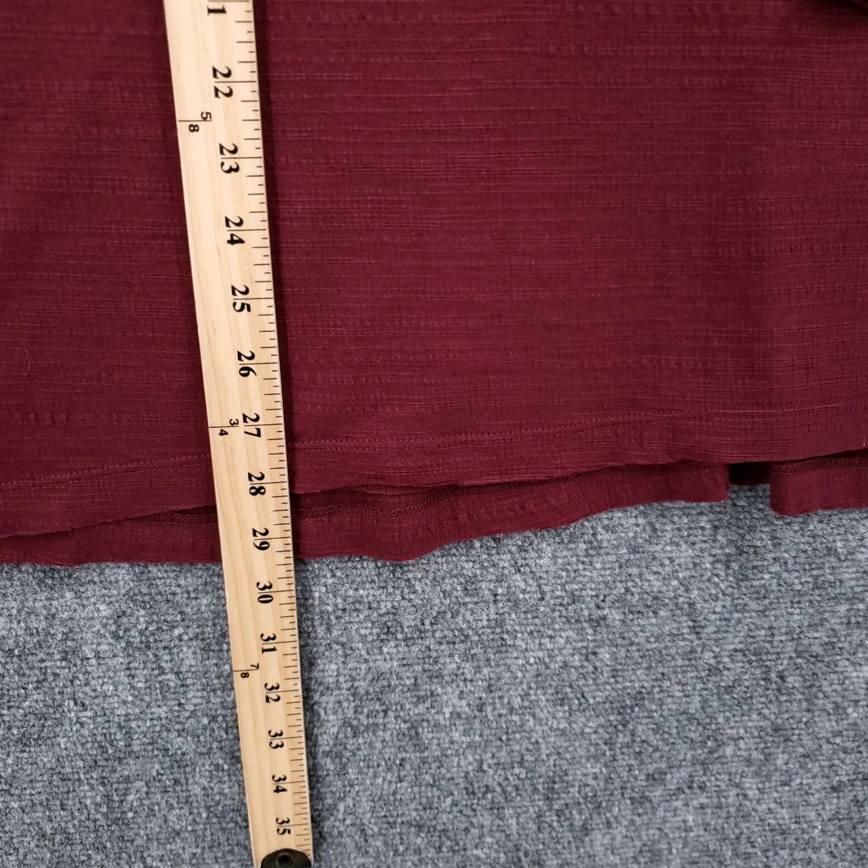 Vintage Wonderly Burgundy Plus Size 4X Short Sleeve Casual Tee Shirt Stretch NWT Size XXL / US 16-18 / IT 52-54 - 5 Thumbnail