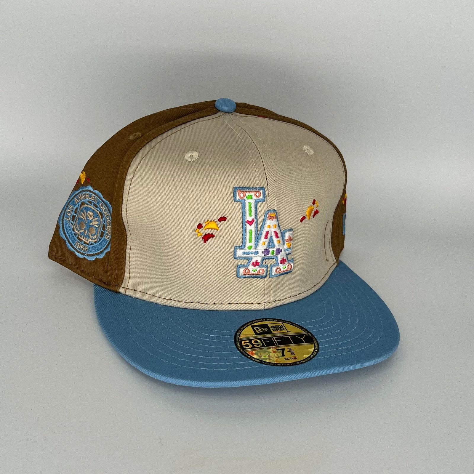 New Era Size 7 Khaki\Brown Blue Los Angeles Dodgers 1958 Side Patch Size ONE SIZE - 1 Thumbnail