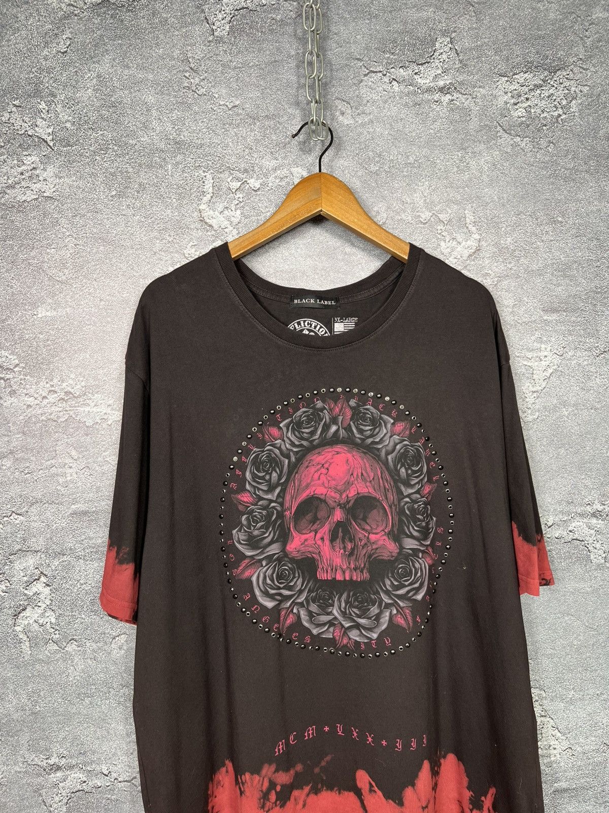 Affliction Affliction Black Label Skull Logo Oversize T-shirt Tee Size US XXL / EU 58 / 5 - 2 Thumbnail