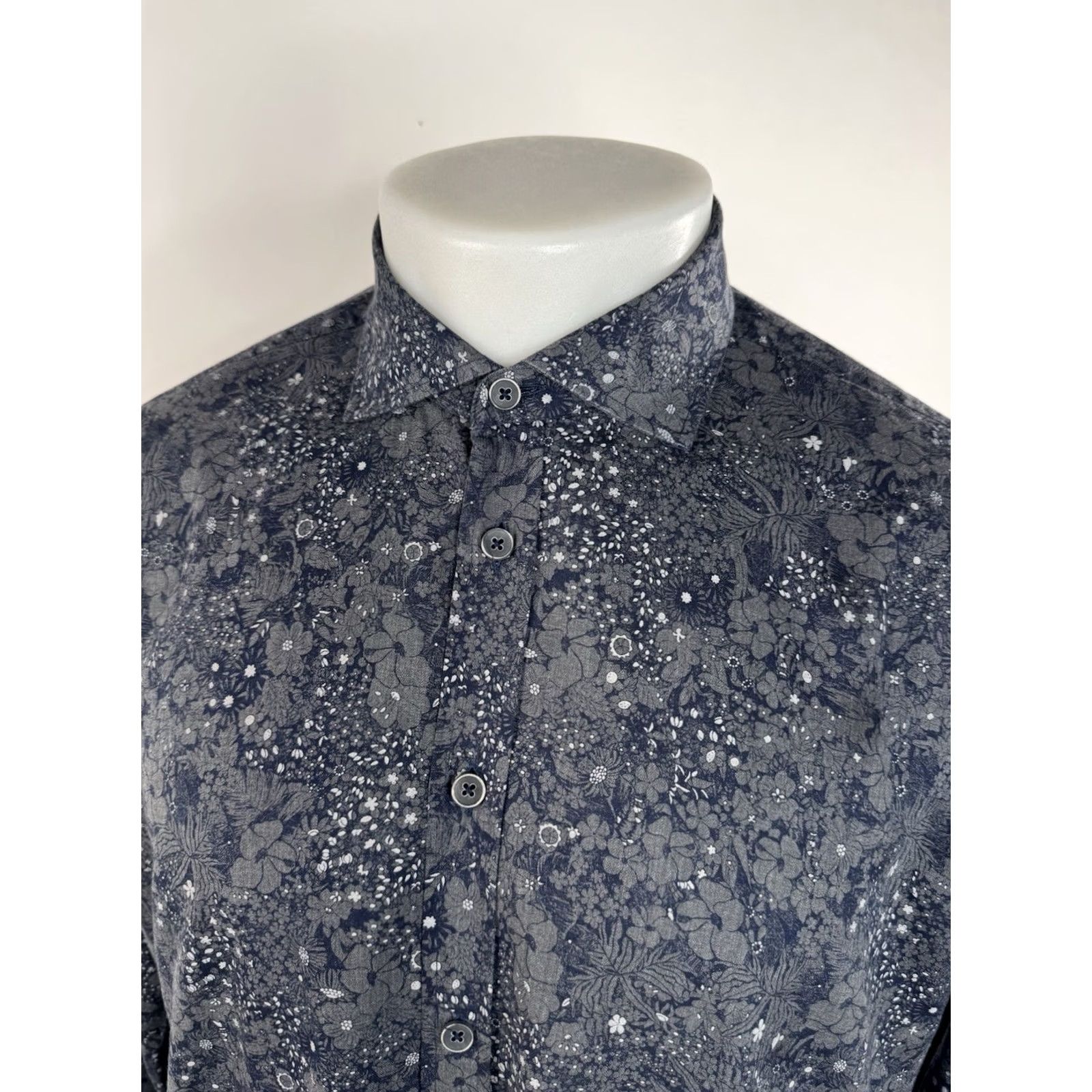 Vintage MAURIZIO BALDASSARI Brera - FLORAL Lightweight Mens L Shirt Size US L / EU 52-54 / 3 - 3 Thumbnail