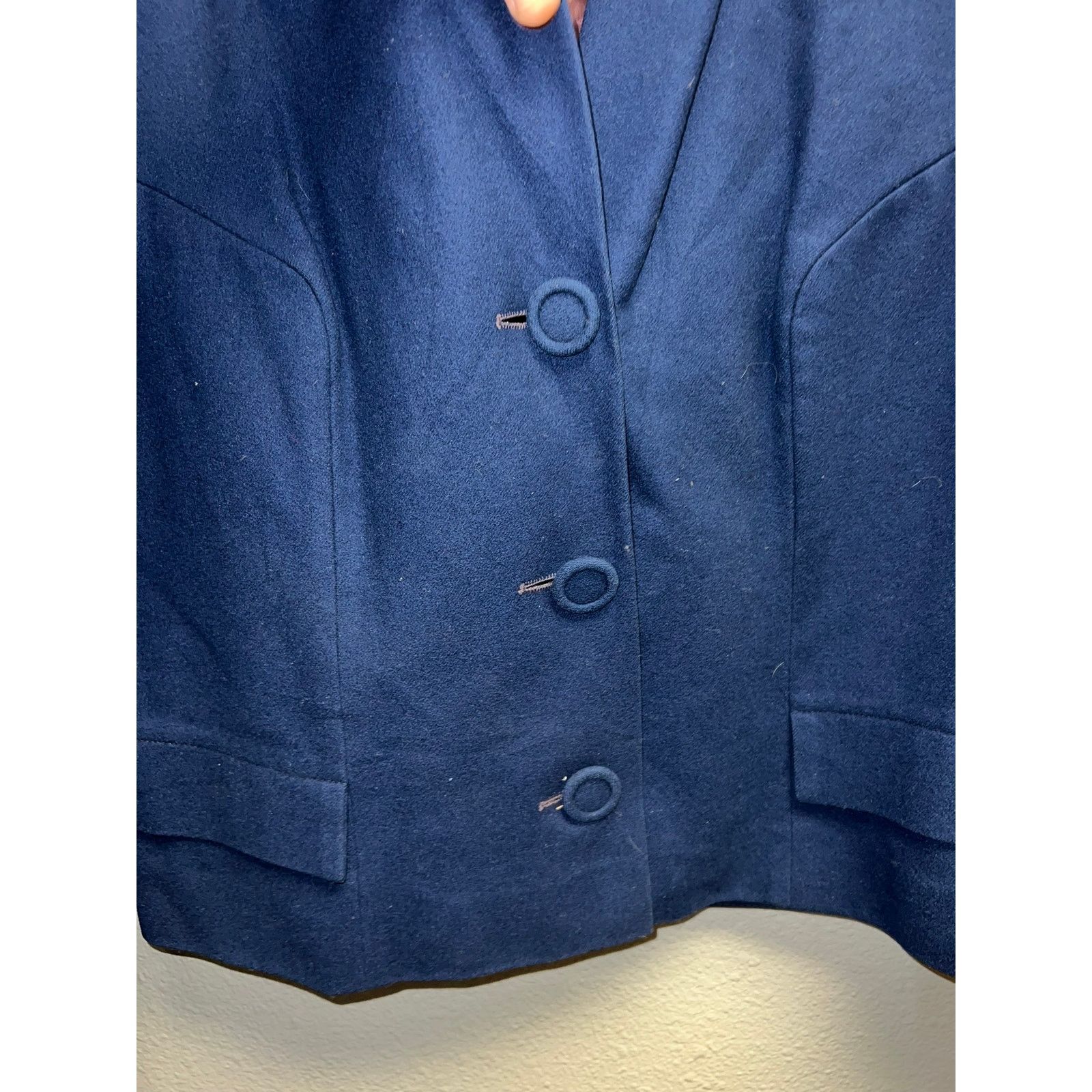 Vintage Womens Vintage Pendleton Blazer Jacket Virgin Wool 14 80s Size XL / US 12-14 / IT 48-50 - 4 Thumbnail