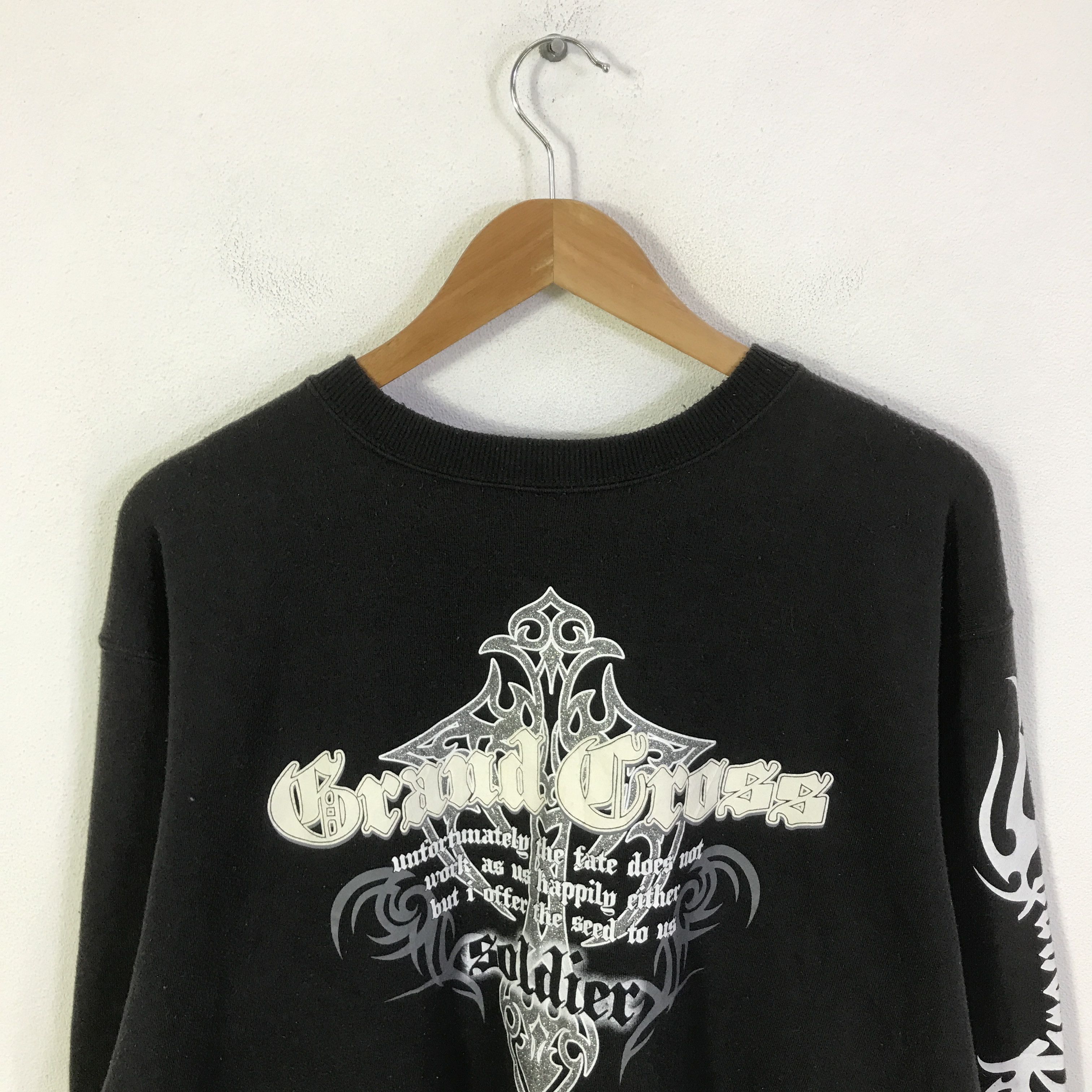 Japanese Brand grand cross punk Japan style gothic sweatshirt K101B10 Size US L / EU 52-54 / 3 - 4 Thumbnail