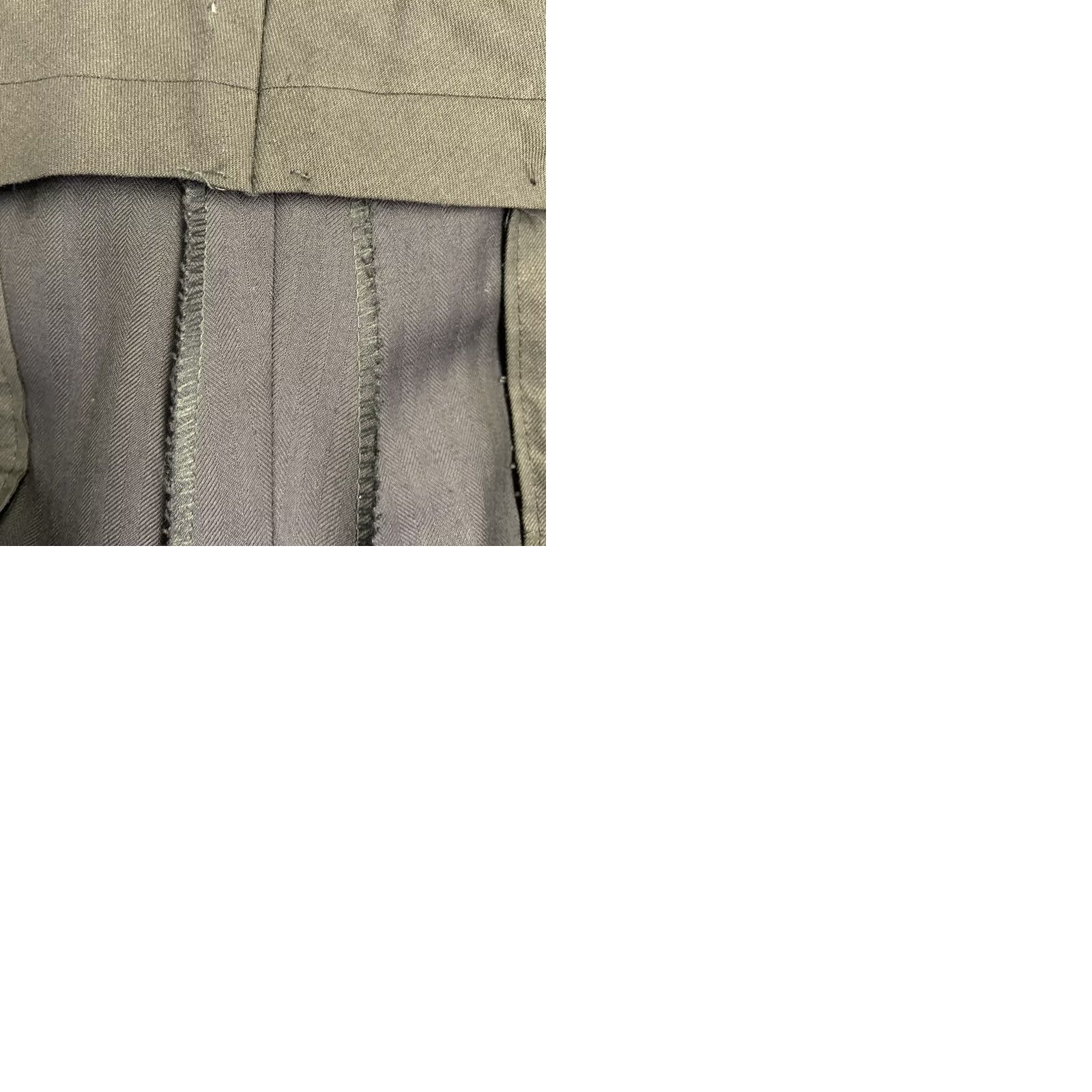 Vintage O'CONNELL'S Suit Size 42 Long Navy Herringbone Wool Notch Lapel Size 42R - 9 Thumbnail