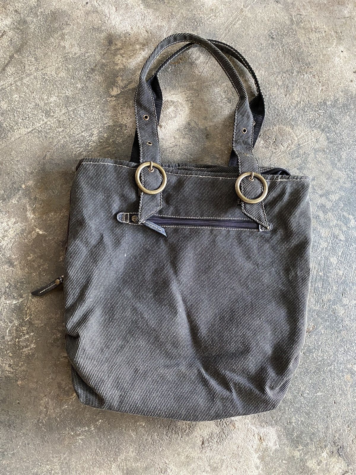 20471120 × THE WORLD IS YOURS × Vintage Vintage Canvas Denim Tote Bag Size ONE SIZE - 2 Thumbnail