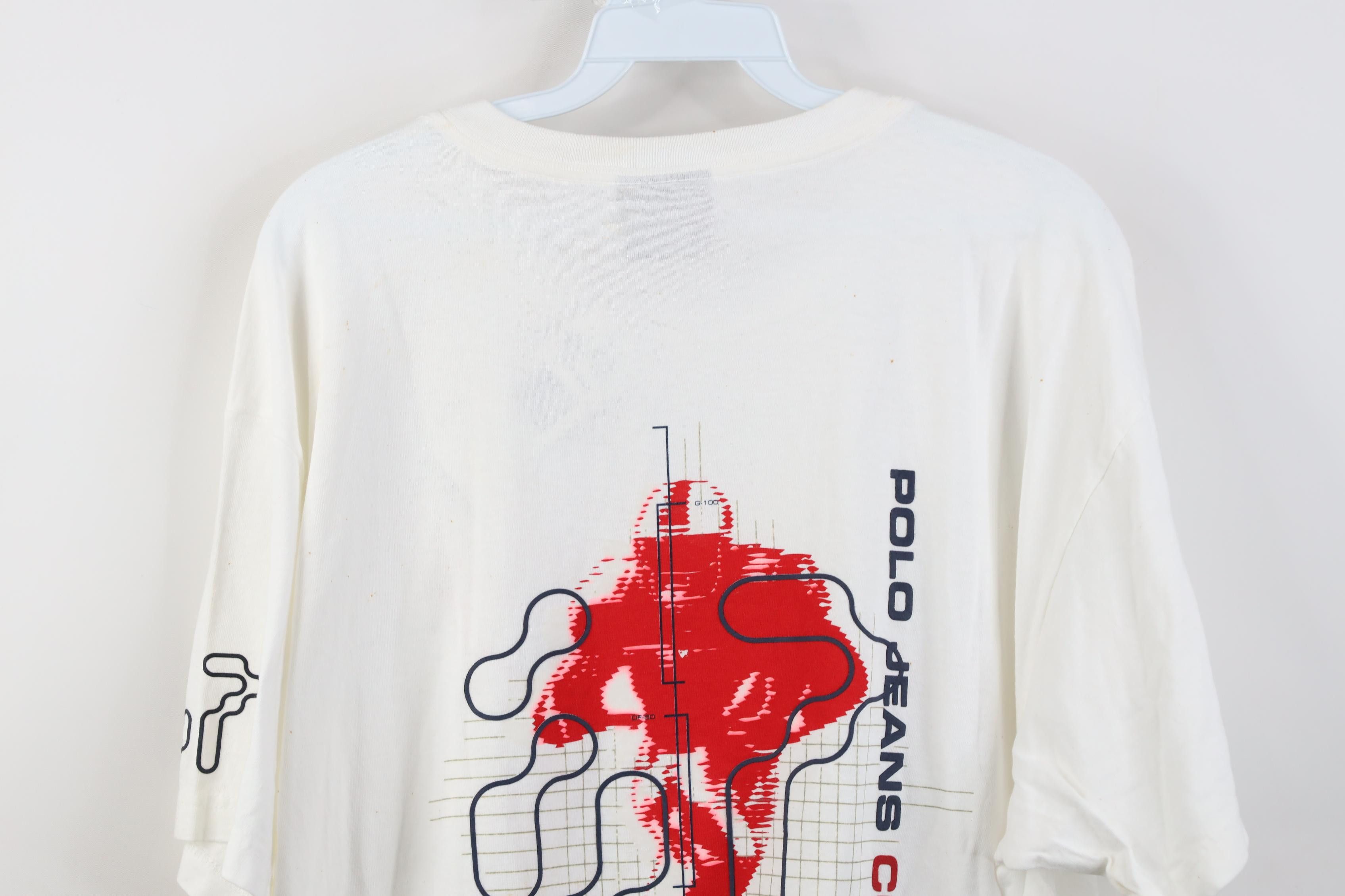 Polo Ralph Lauren Deadstock Vintage 90s Y2K Ralph Lauren Football T-Shirt Size US XL / EU 56 / 4 - 19 Thumbnail