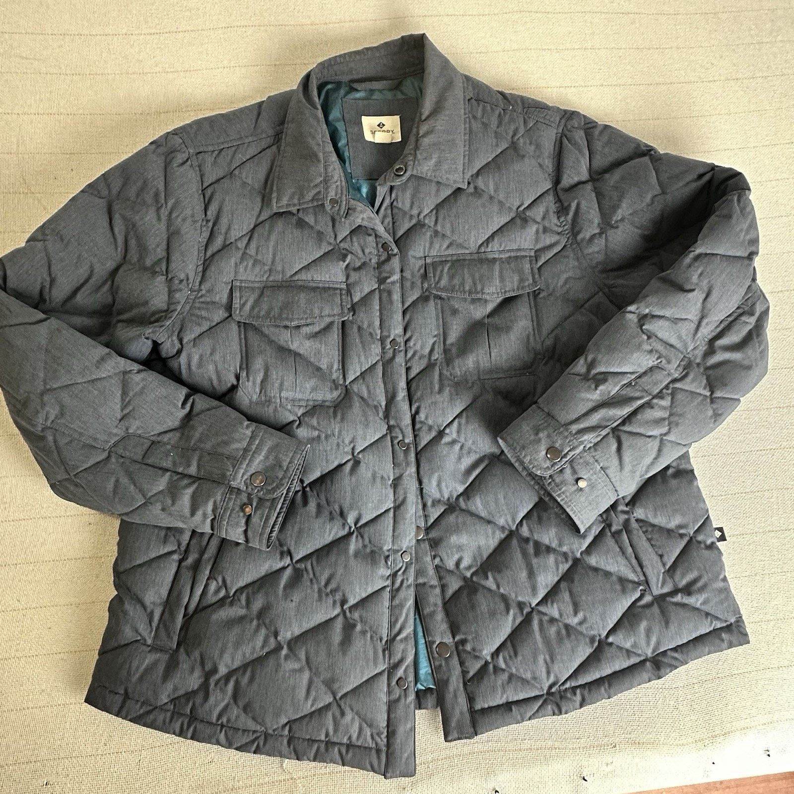 Sperry Sperry Men Quilted Gray Jacket Thinsulate XXL Size US XXL / EU 58 / 5 - 5 Thumbnail
