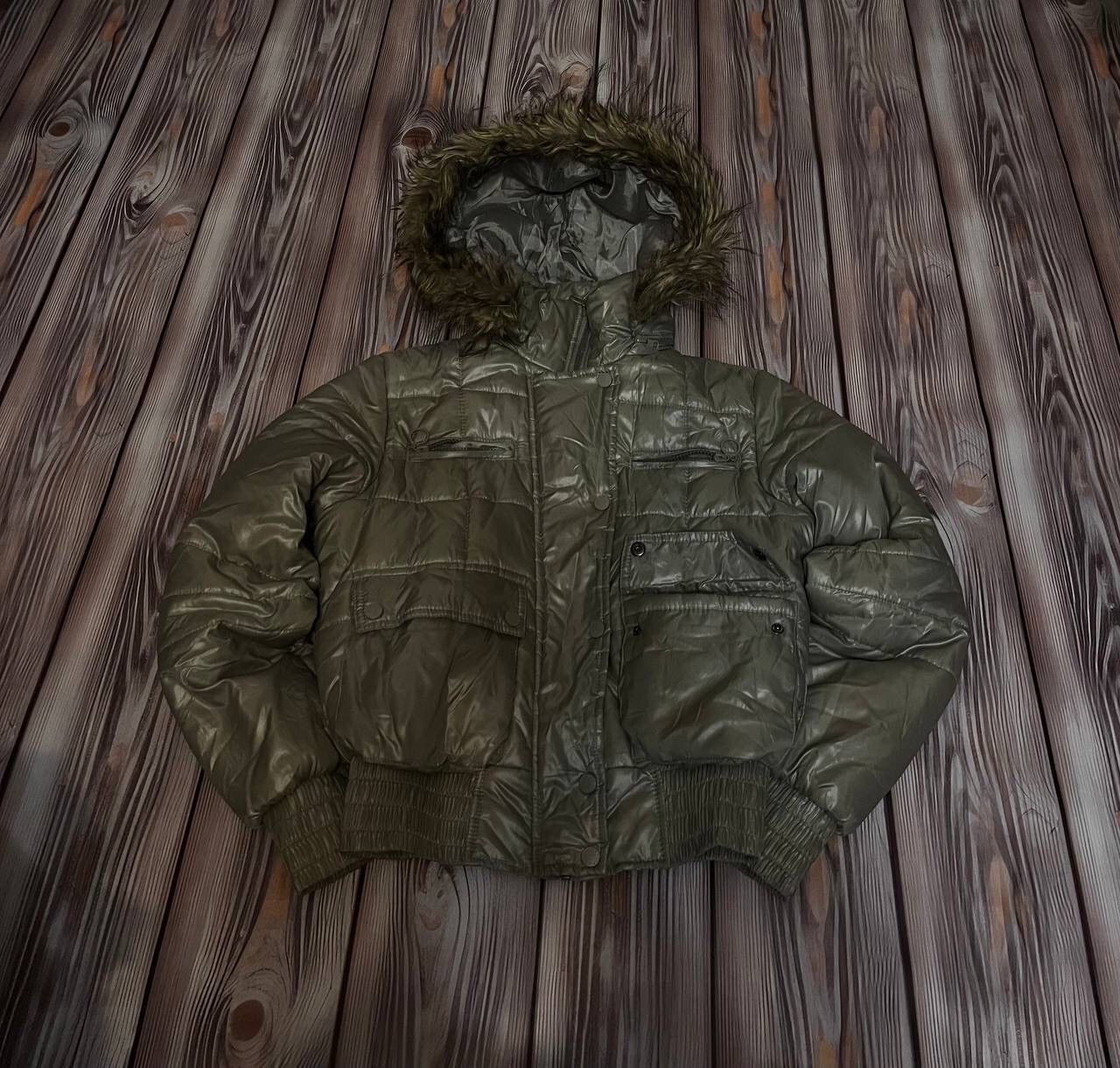 Pre-owned Hysteric Glamour X If Six Was Nine Vintage If Six Was Nine Style Fur Bomber Jacket Y2k In Silver