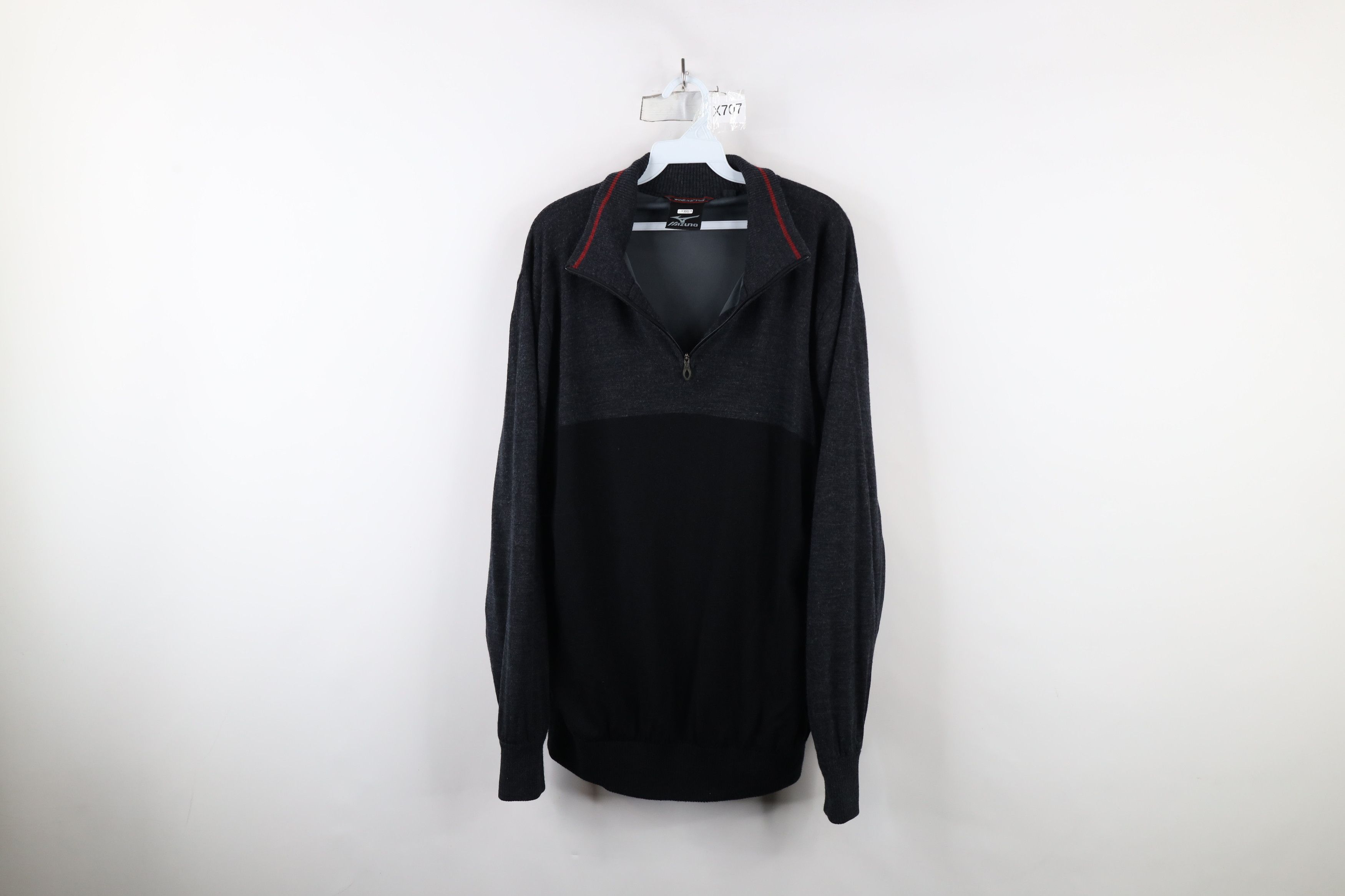 Mizuno × Vintage Vintage Mizuno Wool WindLite Flex Half Zip Sweater Jacket Size US XL / EU 56 / 4 - 1 Thumbnail