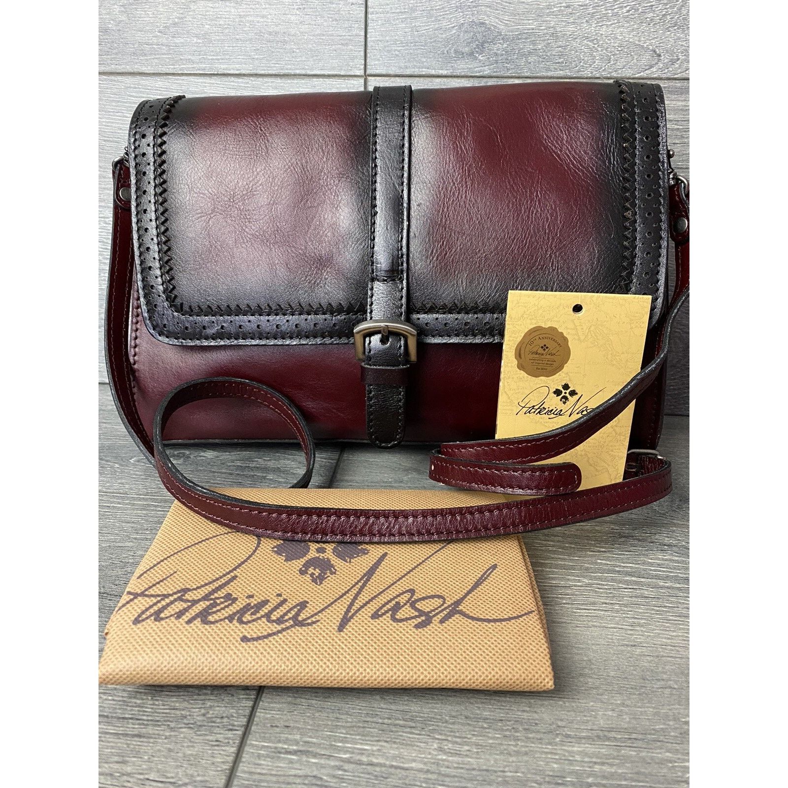 Patricia Nash Patricia Nash Leather bag wine color women bag A386262 Size ONE SIZE - 1 Thumbnail