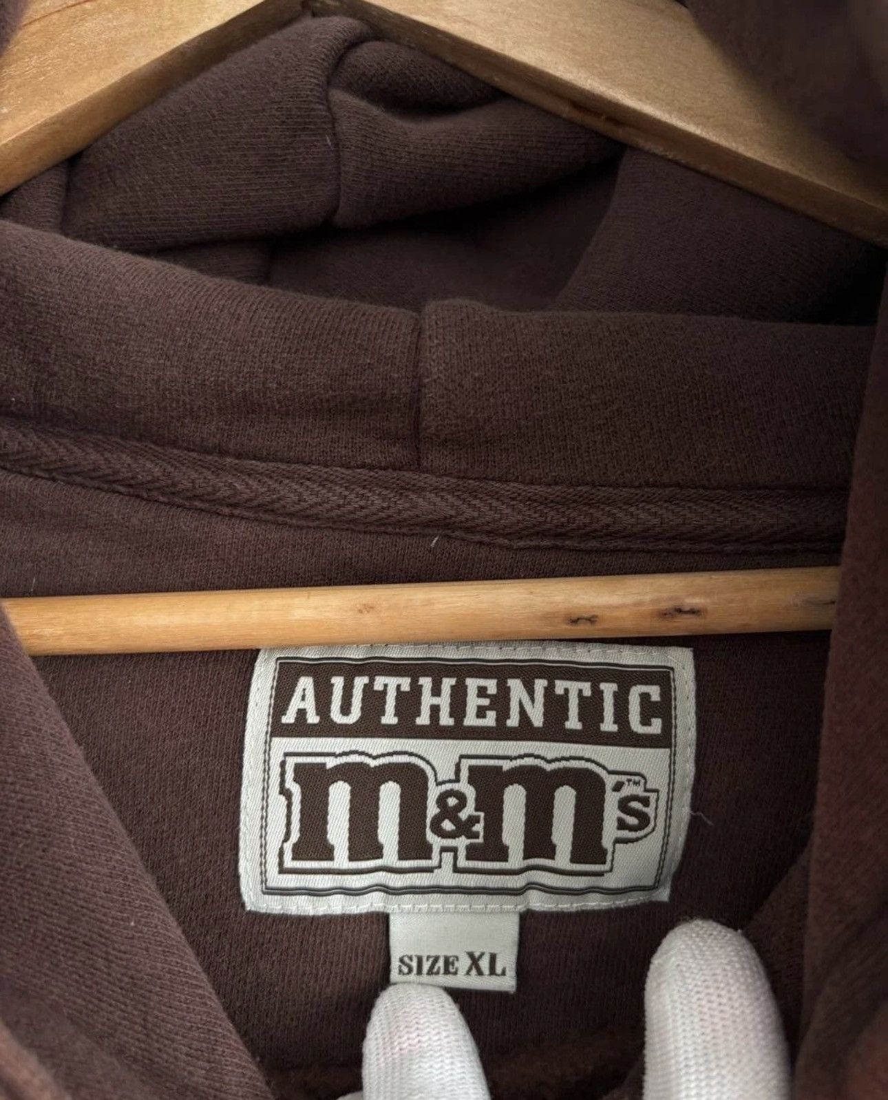 Vintage M&M’s mens vintage hoodie brown size XL rare Y2K style Size US XL / EU 56 / 4 - 9 Thumbnail