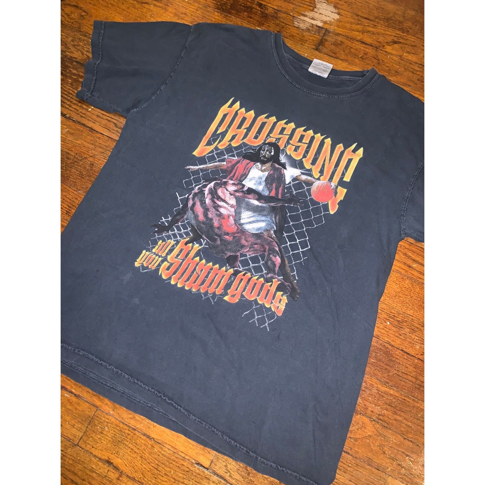 Comfort Colors × Other Jesus Basketball Graphic T Shirt Large Black Comfort Colors Size US L / EU 52-54 / 3 - 4 Thumbnail