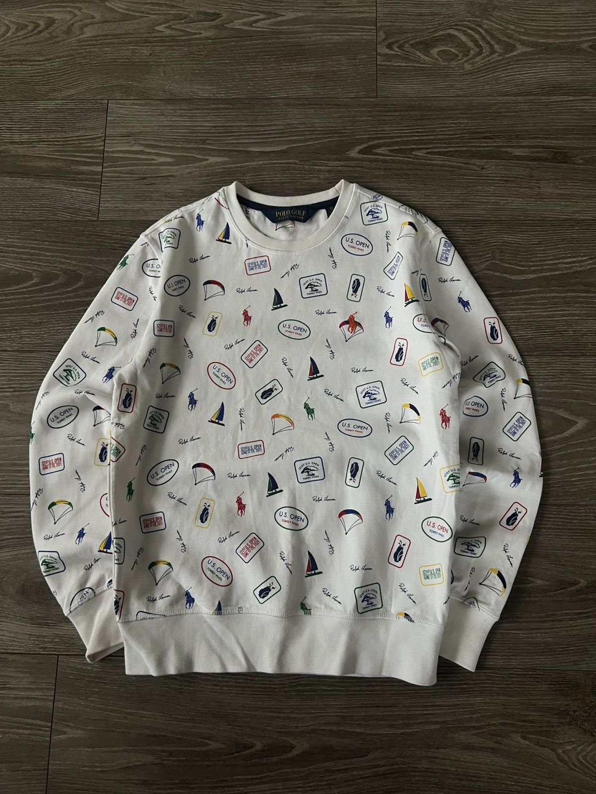 Polo Ralph Lauren × RLX Ralph Lauren ‼️Polo Ralph Lauren New Collection QR Tag Monogram Sweatshirt Size US XS / EU 42 / 0 - 7 Thumbnail
