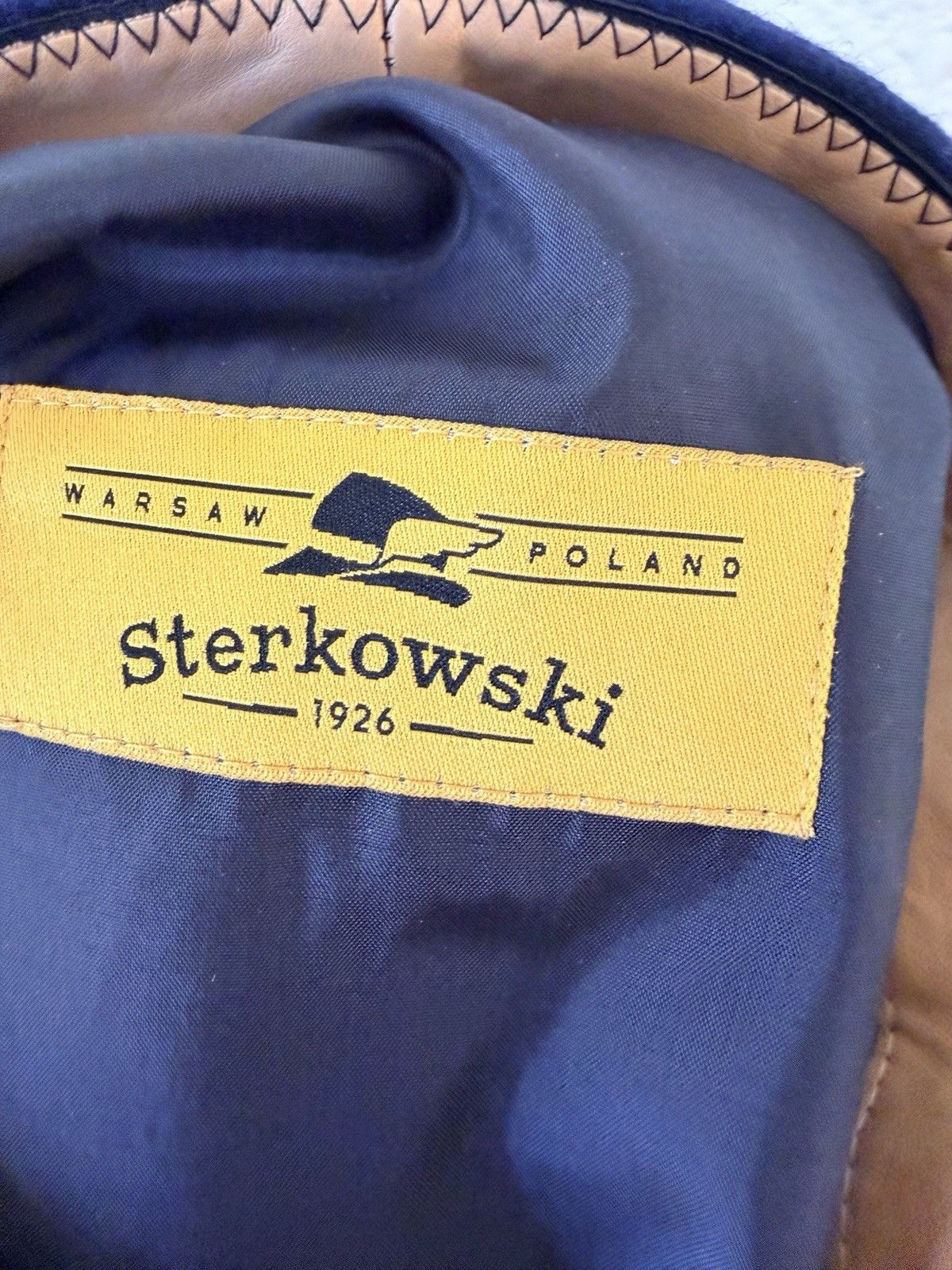 Other Sterkowski Wool Newsboy Cap Navy Blue Baker Boy Hat EUC Size ONE SIZE - 12 Thumbnail