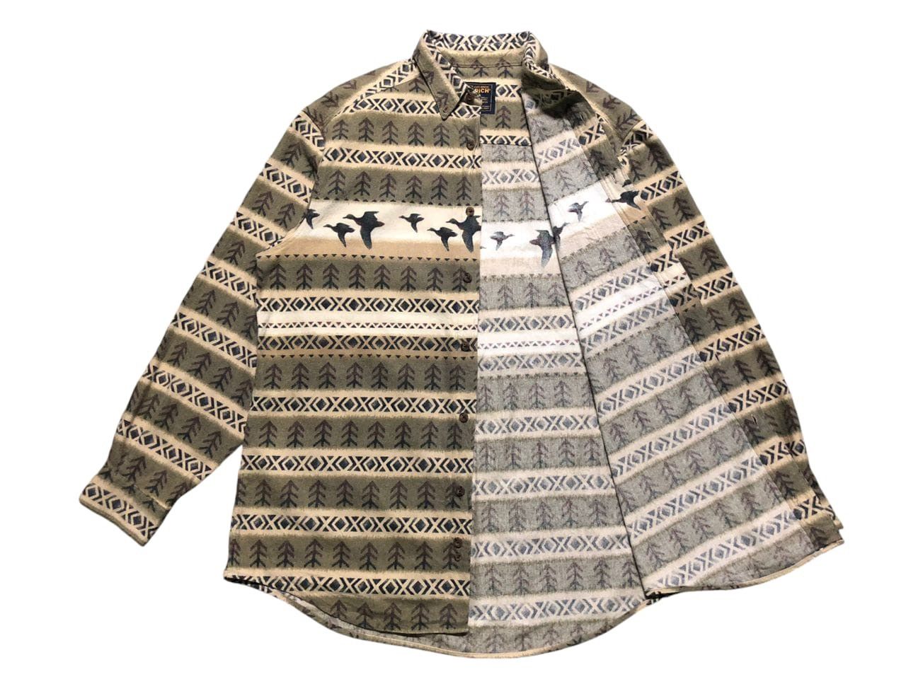 Vintage × Woolrich Woolen Mills Vintage Woolrich Shacket Duck Arrow Button Up Shirt Size US L / EU 52-54 / 3 - 3 Thumbnail