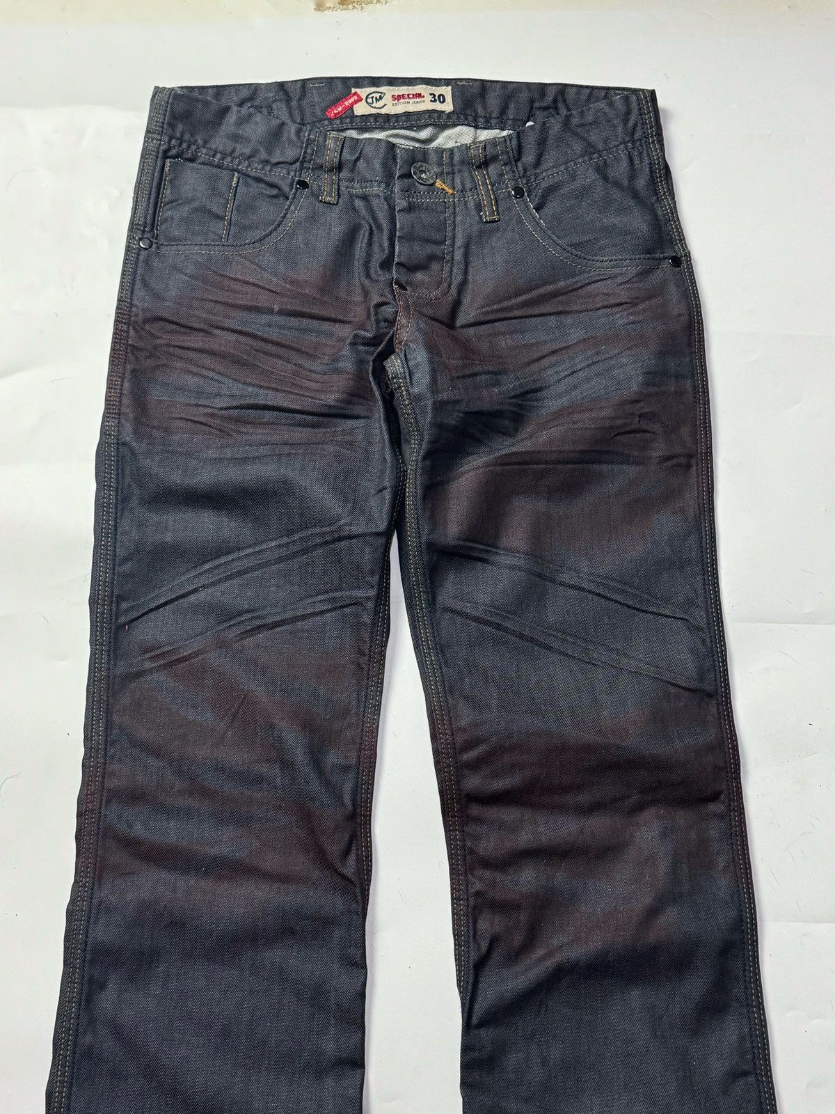 If Six Was Nine × Japanese Brand × Le Grande Bleu (L.G.B.) Flare Denim Pants Buckle Back J&M Size US 29 - 3 Thumbnail