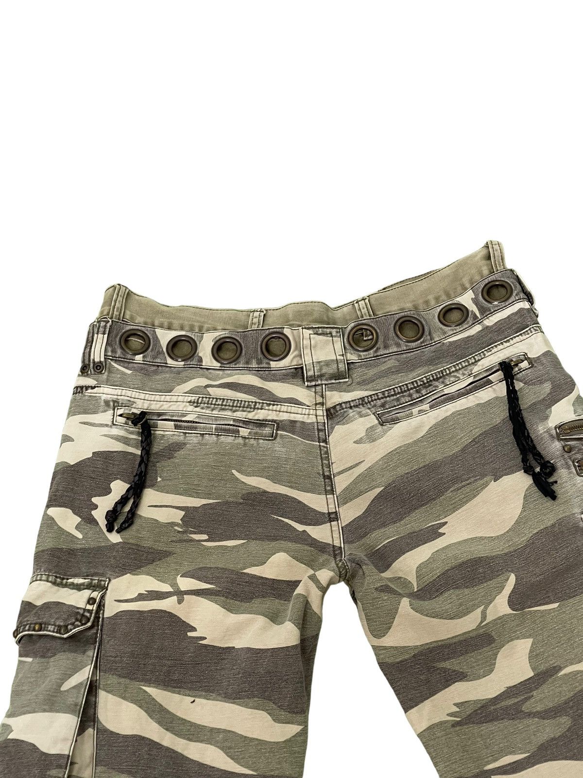 Japanese Brand Double Waist Cargo In The Attic Homme Camo Regular 7🟦9 Size US 31 - 18 Thumbnail