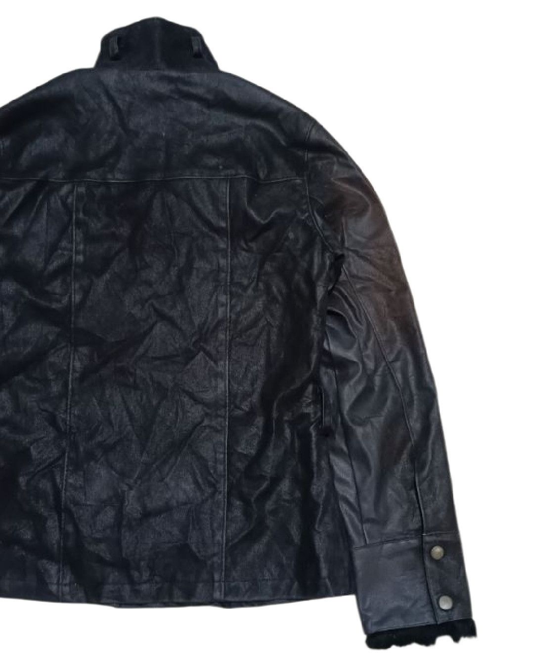 GOA Vintage Reve Waxed Padde Leather Biker Jacket Cargo Pocket Size M / US 6-8 / IT 42-44 - 8 Thumbnail