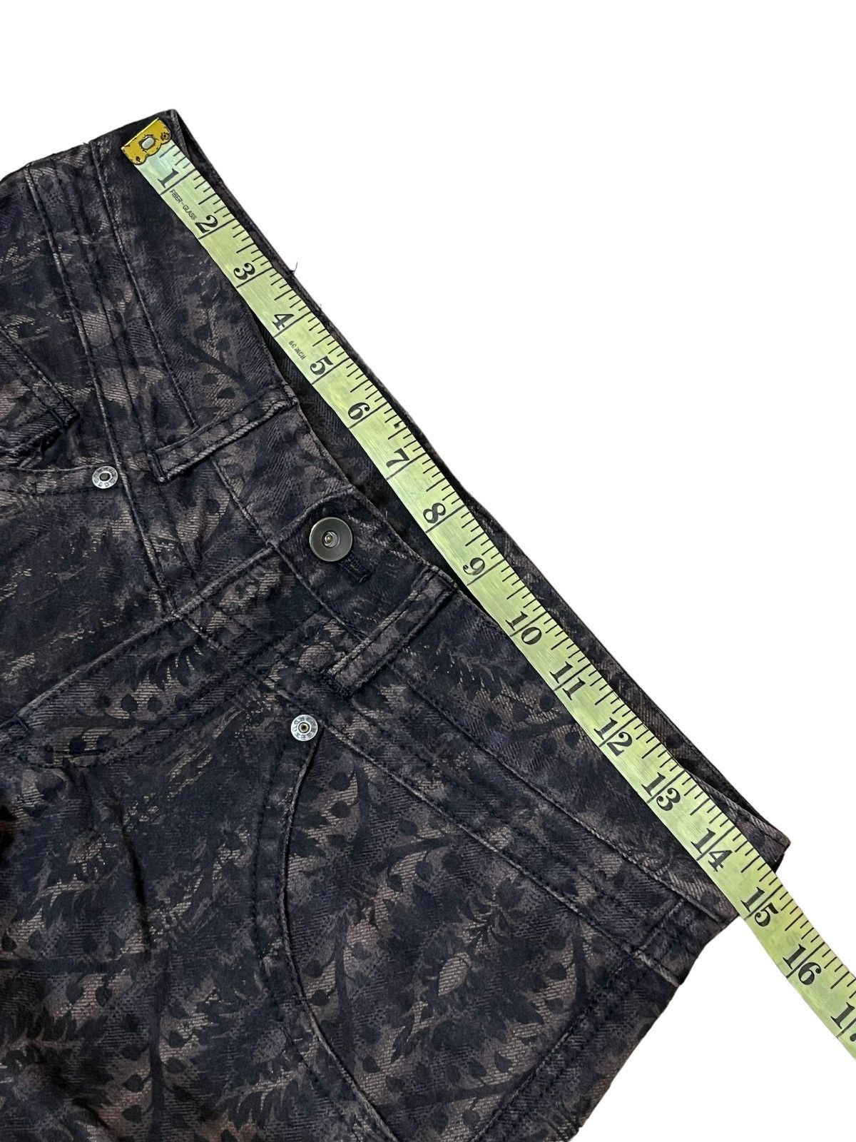 Japanese Brand SICK Y2K JAPANESE CULT CUSTOM CULTURE LOW RISE FLARED JEAN Size US 29 - 8 Thumbnail