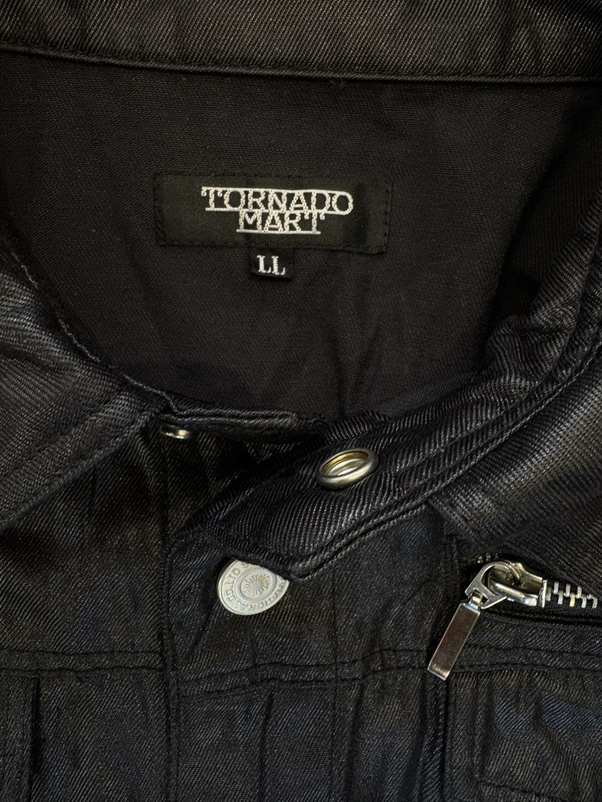 Tornado Mart Tornado mart Trompe-l'œil waxed effect jacket Size US L / EU 52-54 / 3 - 2 Thumbnail