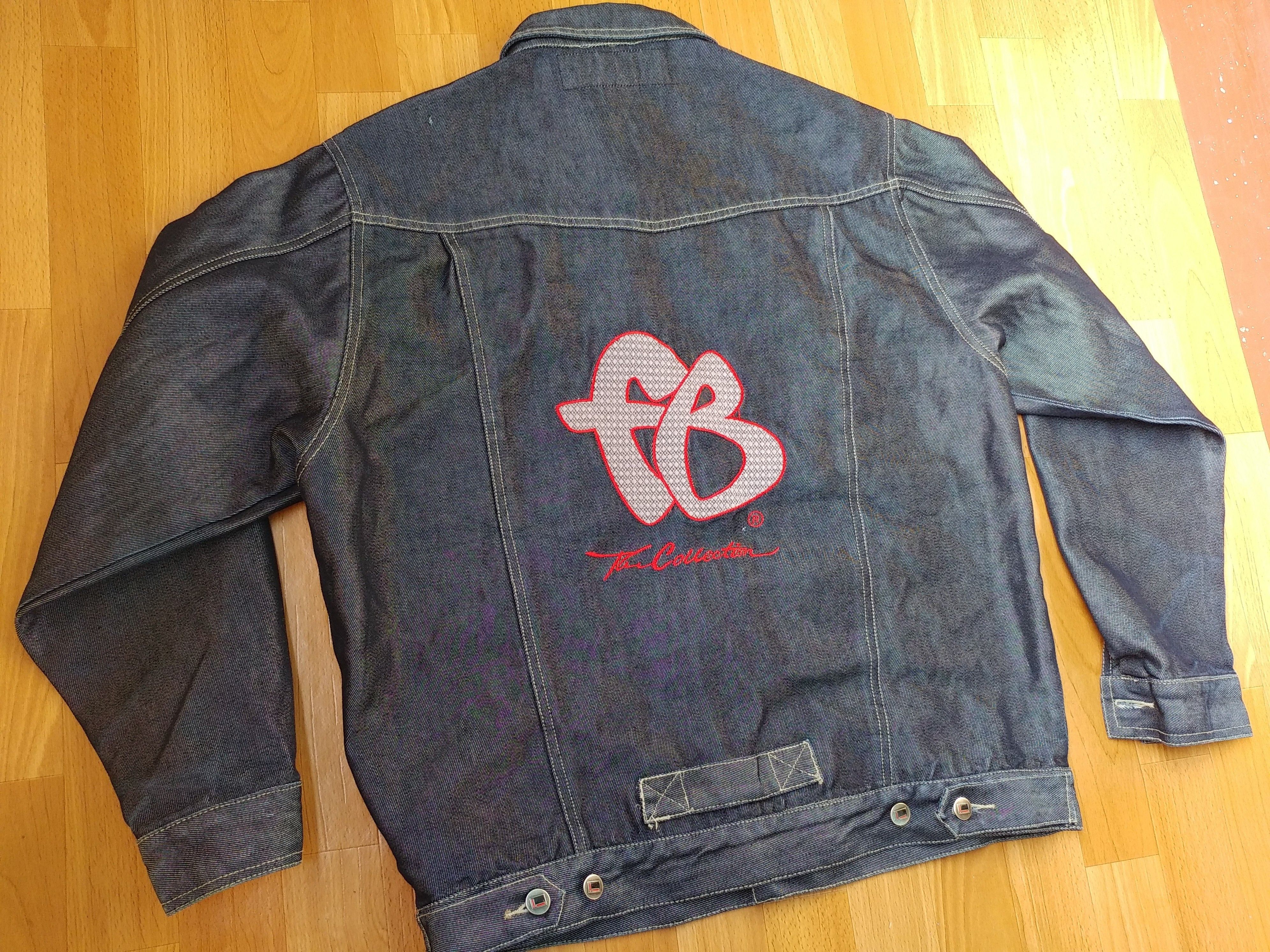 Fubu FUBU jacket, vintage denim jacket shiny metallic jeans 90s M Size US M / EU 48-50 / 2 - 2 Thumbnail