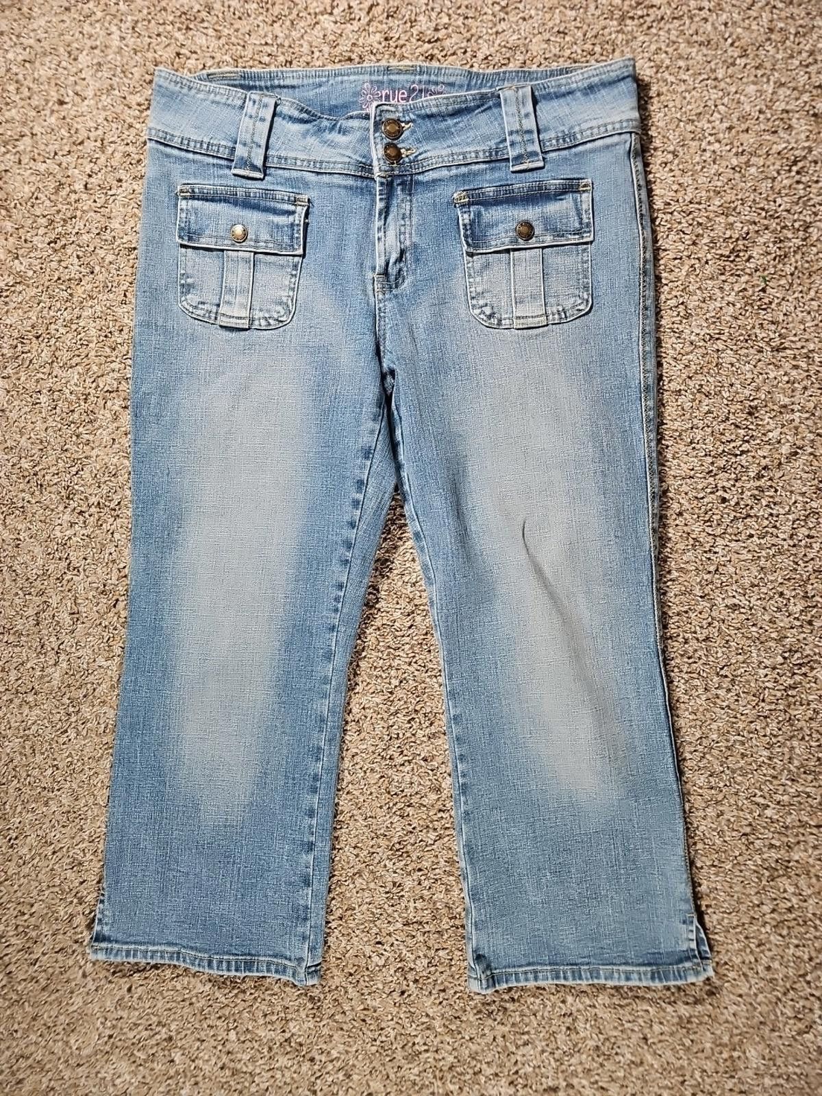 rue21 Rue 21 11/12 Flap Pocket Jeans Size 34" / US 12 / IT 48 - 1 Thumbnail
