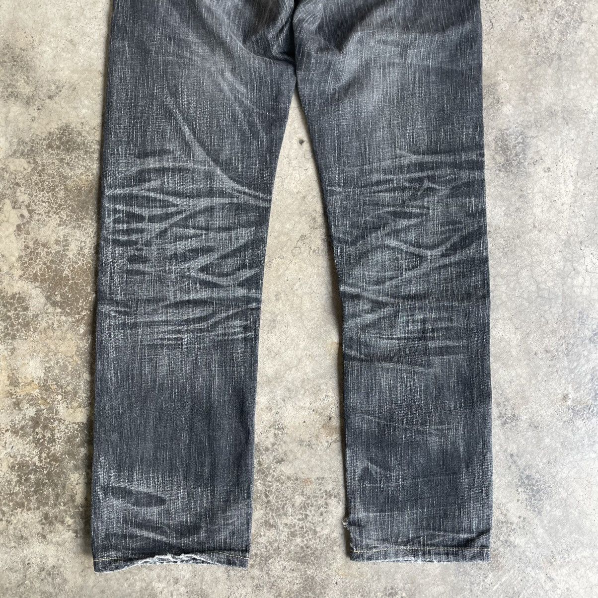 Edwin 🔥Vintage Edwin 503 Blue Trip Stoned Washed Slim Fit Jeans Size US 30 / EU 46 - 6 Thumbnail