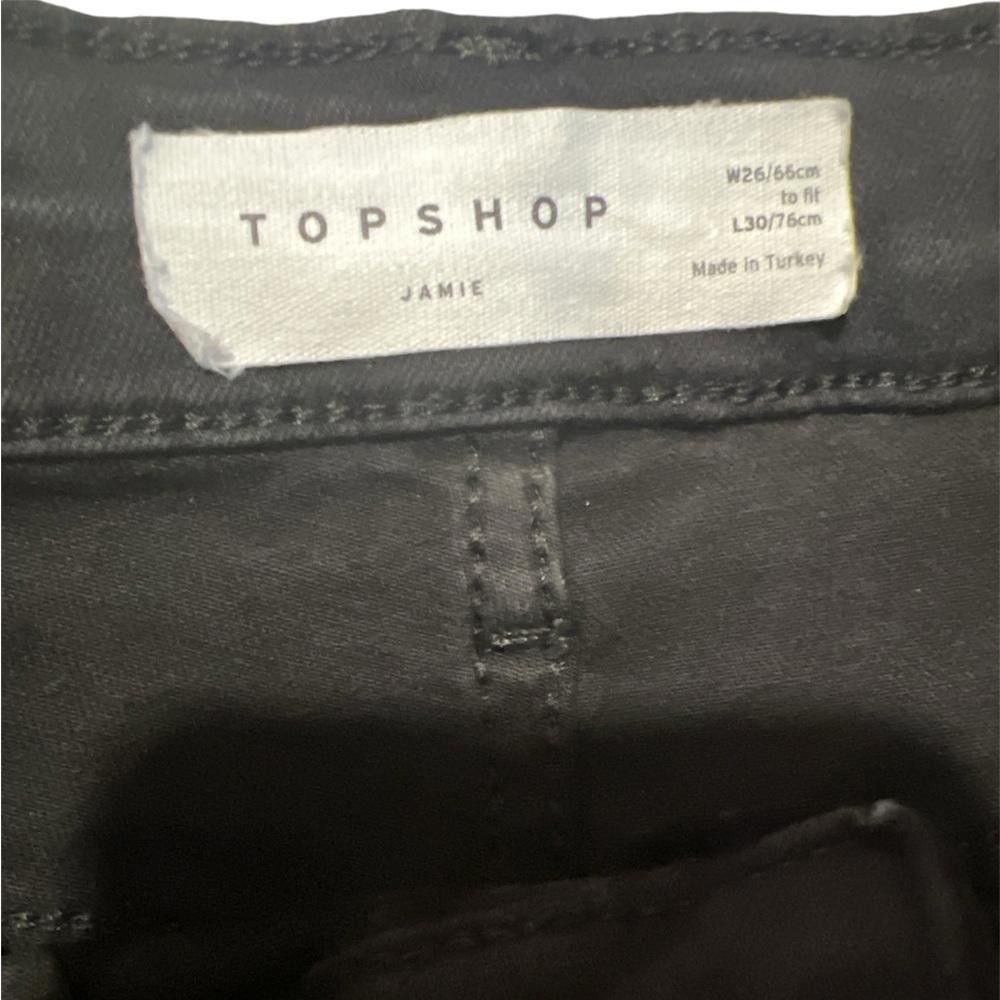 Topshop Topshop Jamie jeans in pure black Size 26 Size 26" / US 2 / IT 38 - 2 Thumbnail