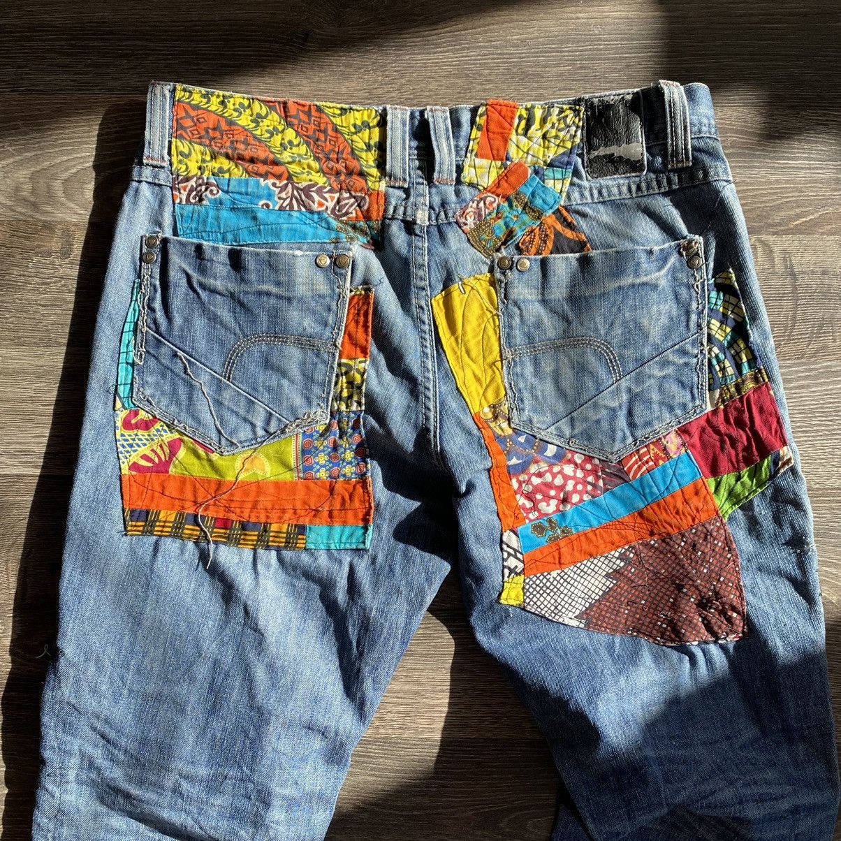 Vintage Custom patch work denim pants Size US 34 / EU 50 - 12 Thumbnail