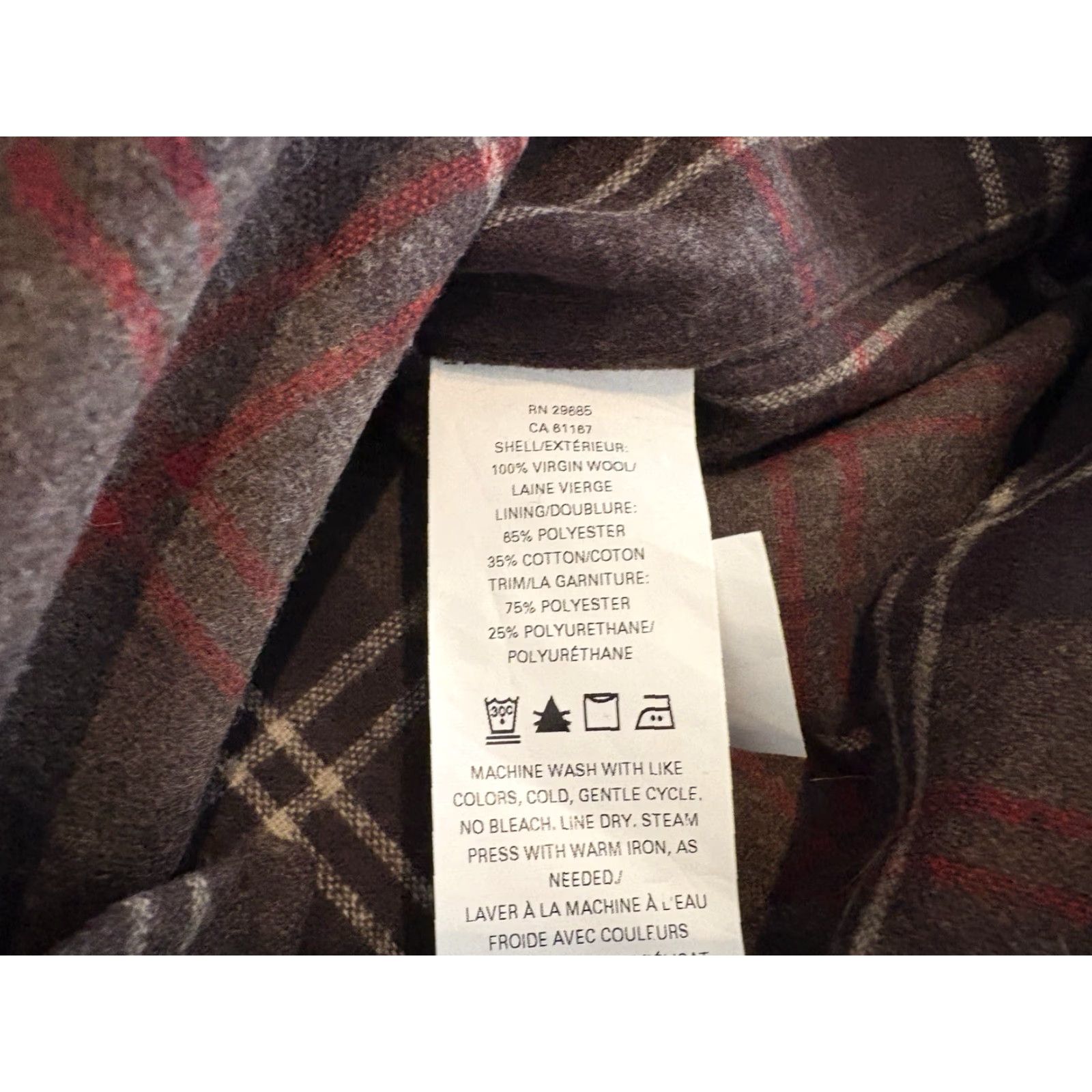 Pendleton Pendleton Shirt Long Sleeve Wool Plaid Button Brown Large Mens Size US L / EU 52-54 / 3 - 5 Thumbnail