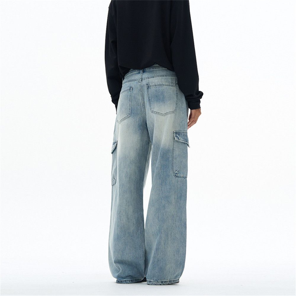 Jean American high street multi-pocket cargo jeans Size US 32 / EU 48 - 3 Thumbnail