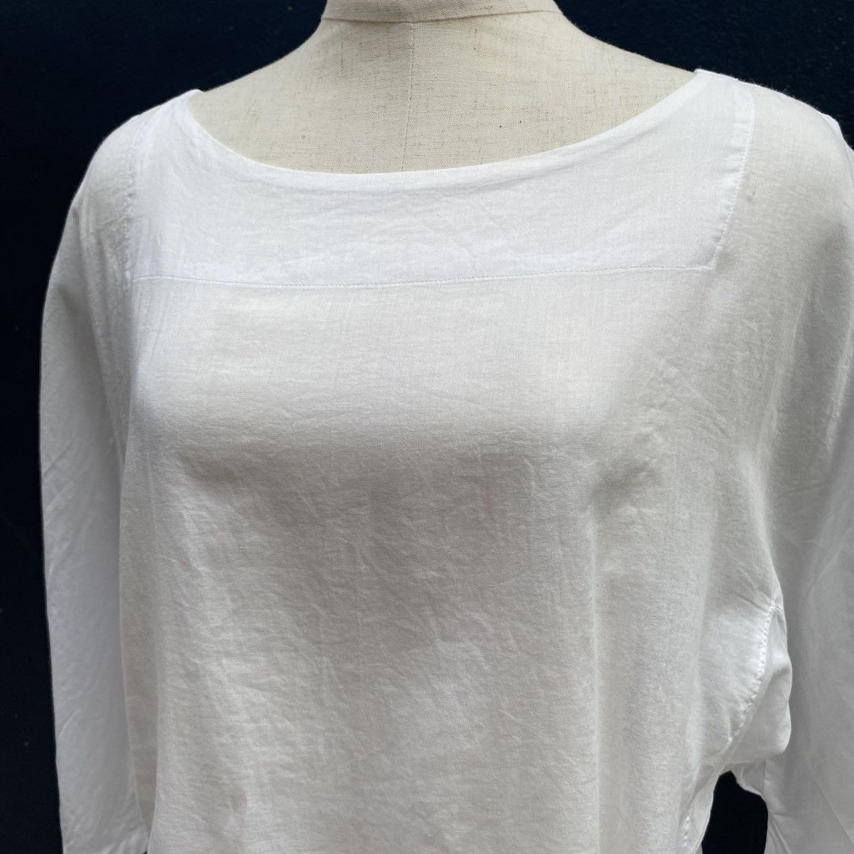 Zucca ZUCCA White 3/4 Sleeve Loose Fit Top Size M / US 6-8 / IT 42-44 - 8 Thumbnail