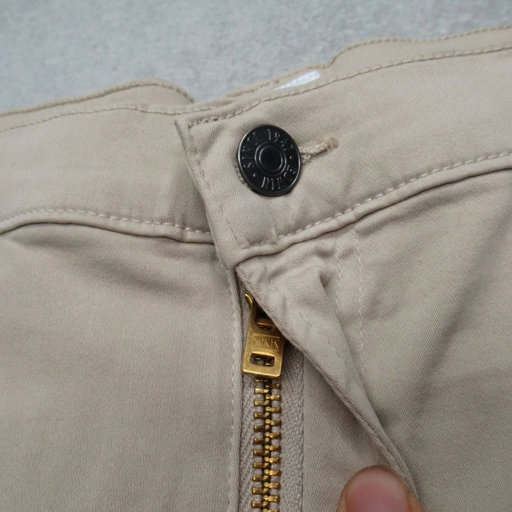 Edwin VINTAGE Edwin Jace Chino Pants Men 36 Beige 36x33 Regular Stretch Thermal Moisture Wicking Casual Workwear Size US 36 / EU 52 - 6 Thumbnail