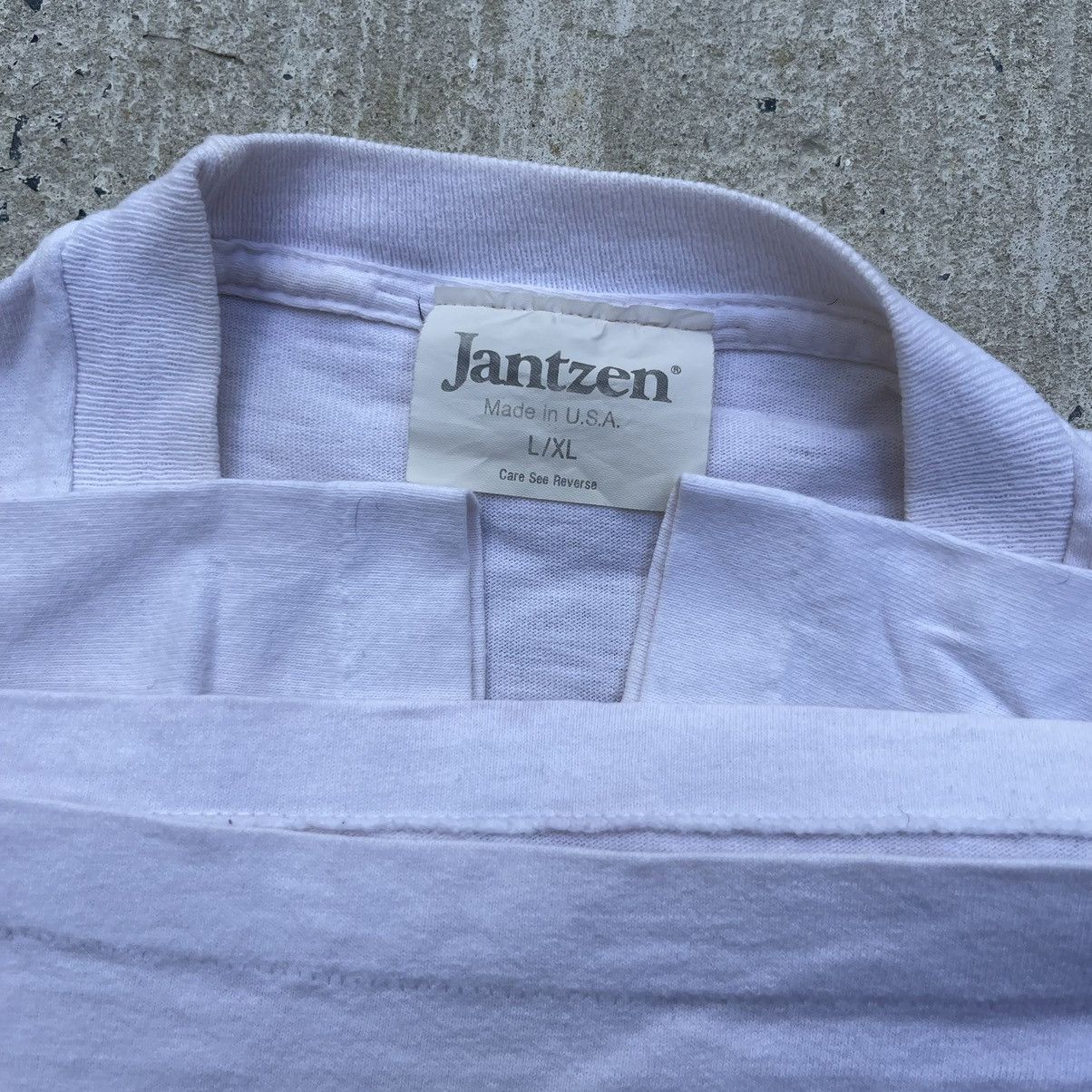 Vintage Vintage 90s JANZTEN Stripe Single Stitch Shirt Size US XL / EU 56 / 4 - 4 Thumbnail