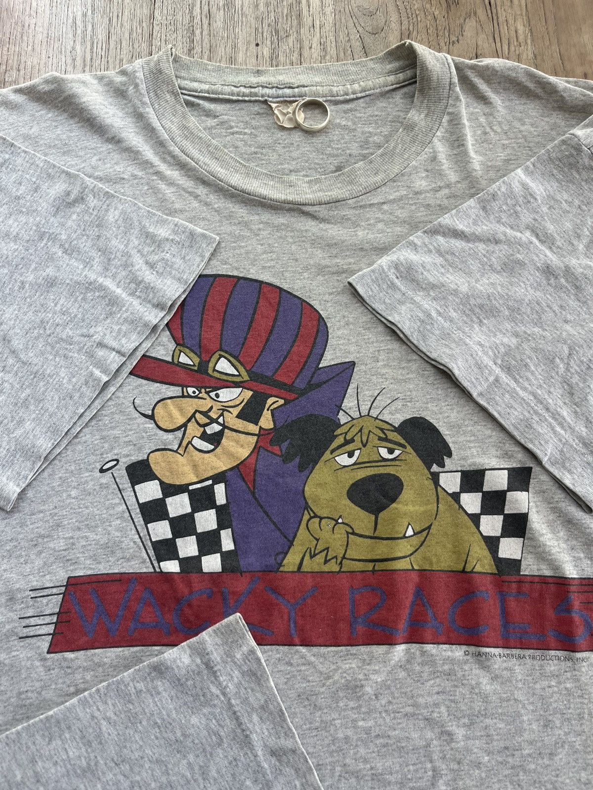 Cartoon Network × Vintage Vintage WACKY RACES 90’s Hanna-Barbera Production Tshirt Size US XL / EU 56 / 4 - 8 Thumbnail