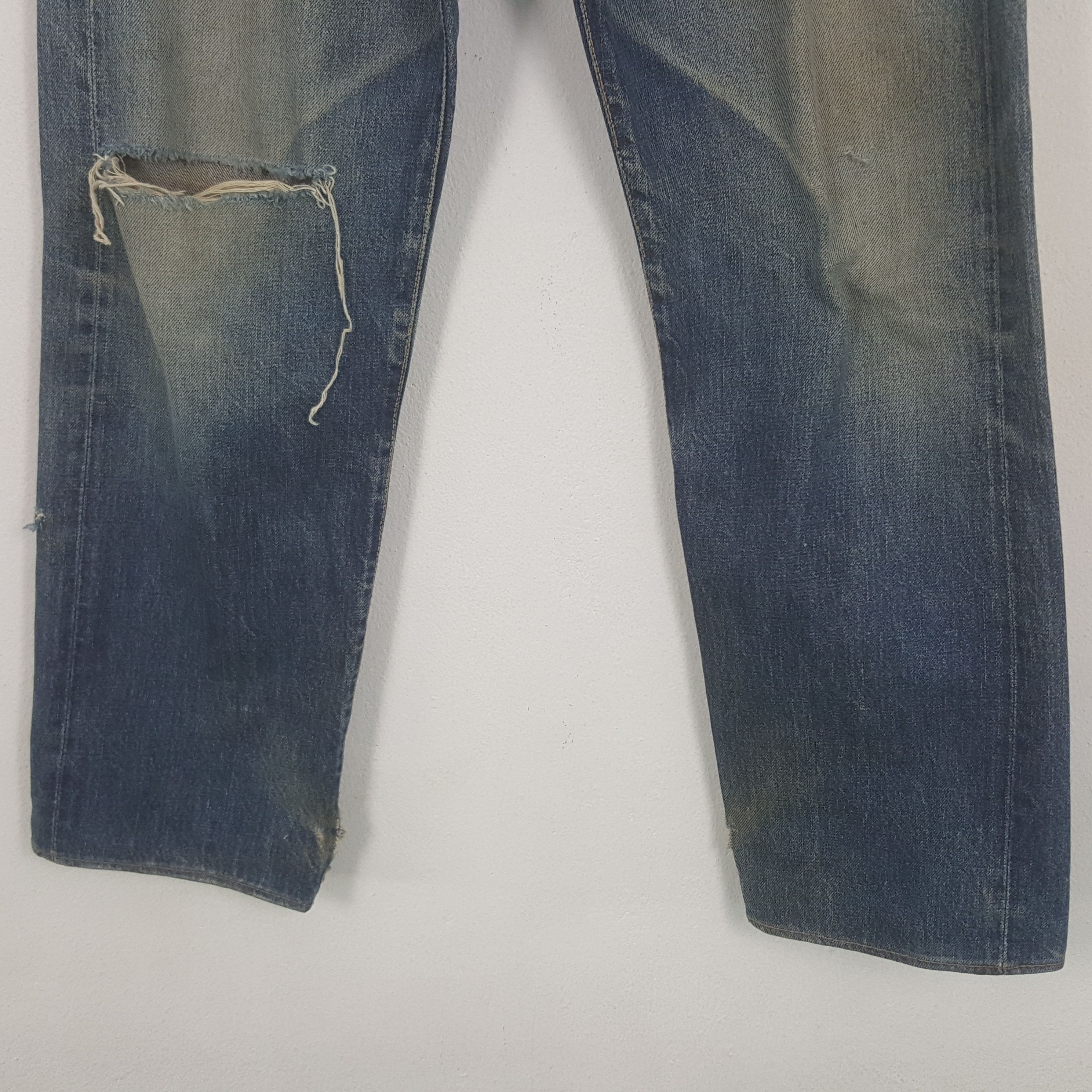 If Six Was Nine × Japanese Brand × Vintage Vintage Evis Japanese Brand Daicock Custom Art Denim Jeans Size US 29 - 6 Thumbnail