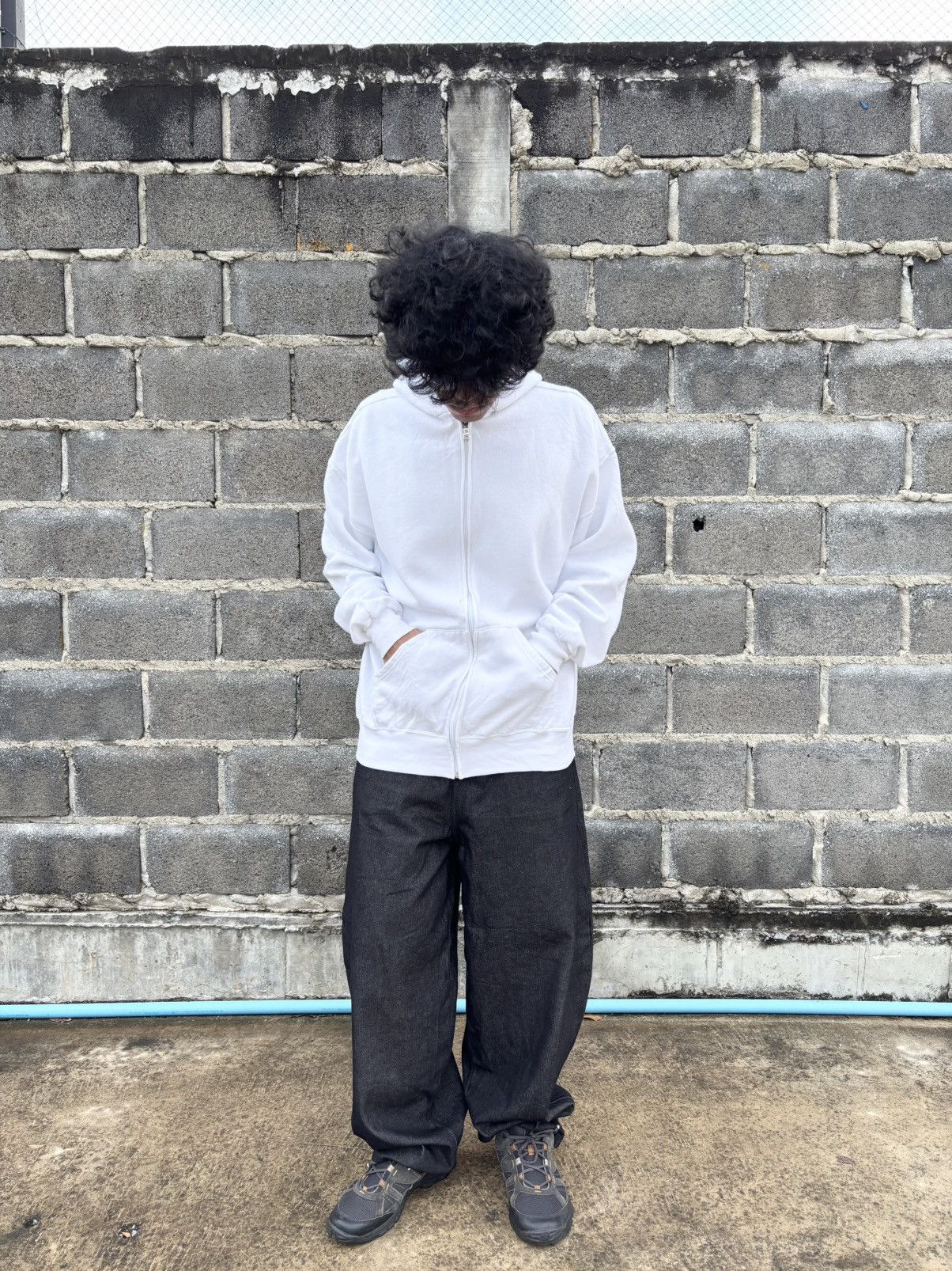 Vintage Vintage Russell Hoodie Zip Up 👽 Size US XL / EU 56 / 4 - 8 Thumbnail