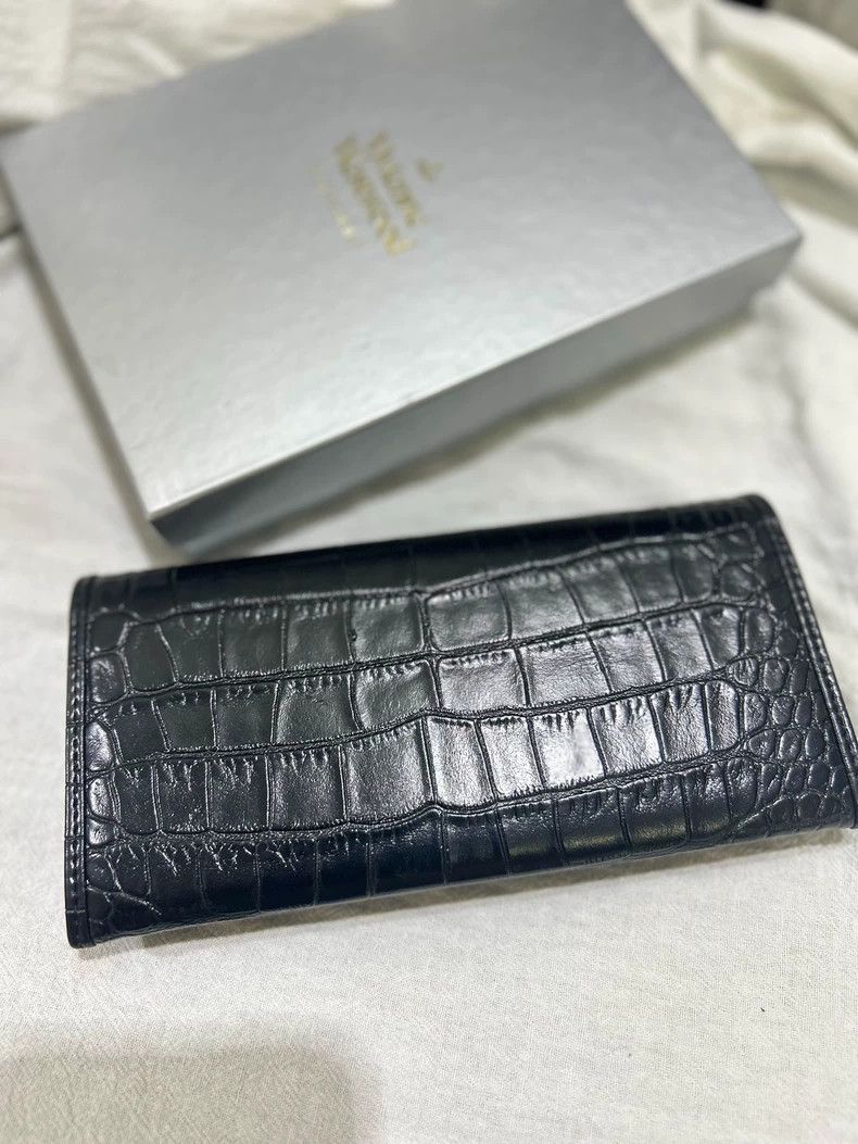 Vivienne Westwood Vivienne Westwood size os Crocodile pattern cowhide wallet Size ONE SIZE - 3 Thumbnail