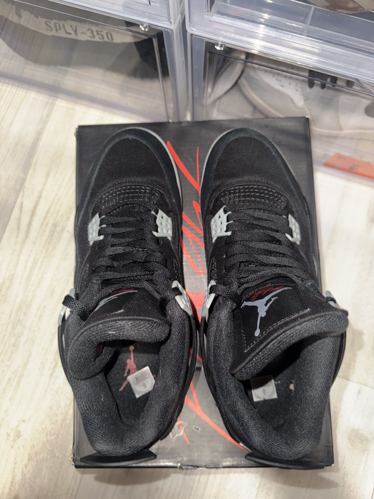 Jordan Brand Air Jordan 4 Retro SE Black Canvas Size US 9 / EU 42 - 6 Thumbnail